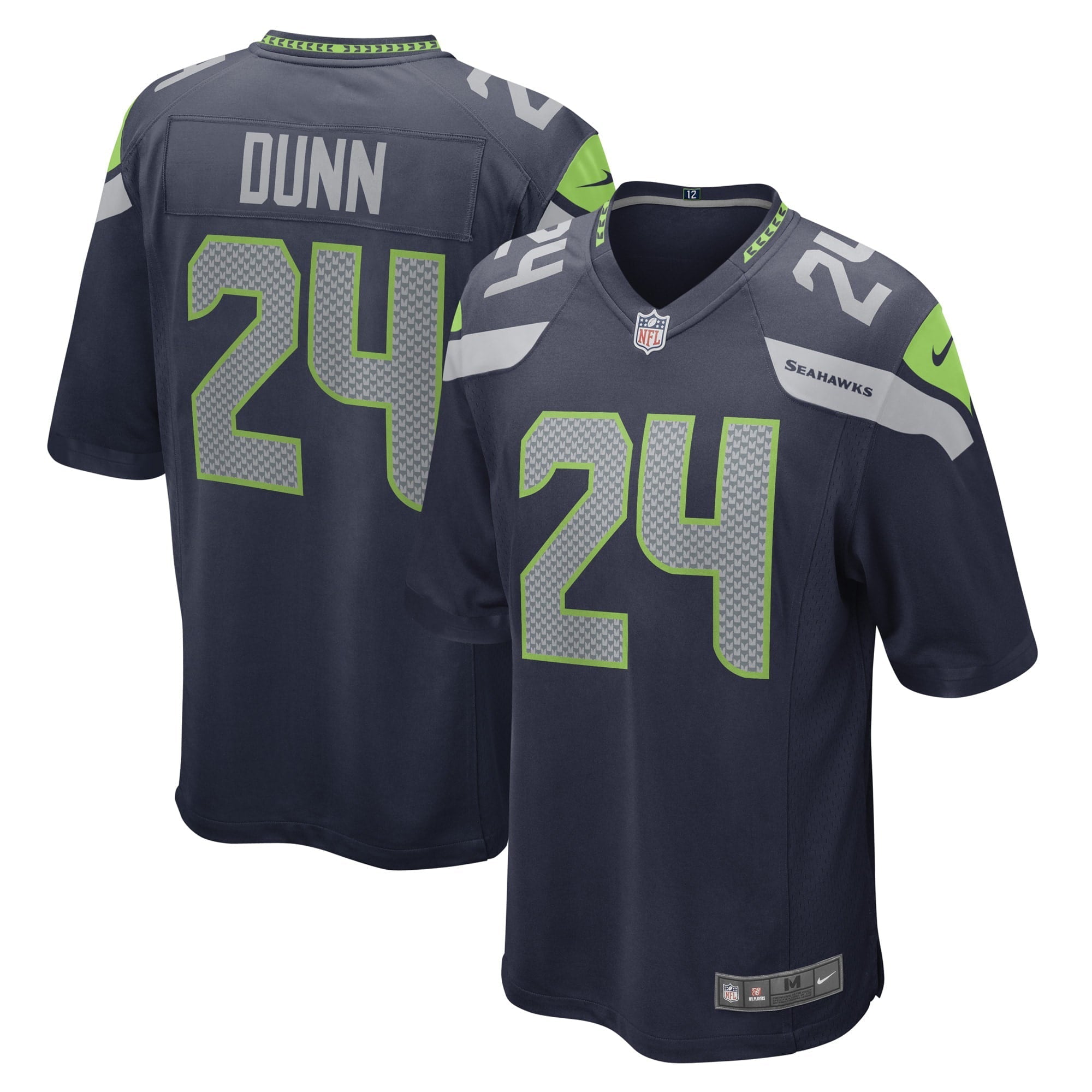 Men's Nike Isaiah Dunn College Navy Seattle Seahawks Game Player Jersey - vstockx