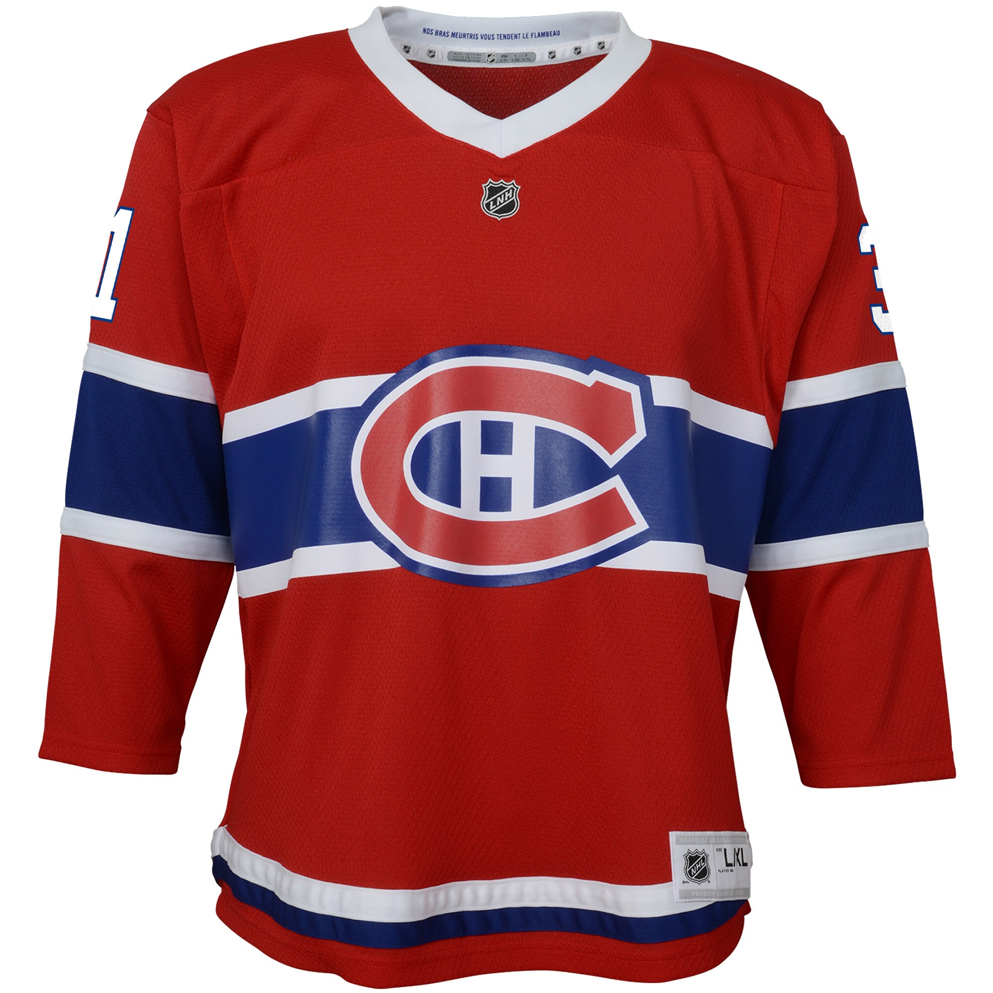 Carey Price Montreal Canadiens Youth Home Replica Player Jersey - Red - vstockx