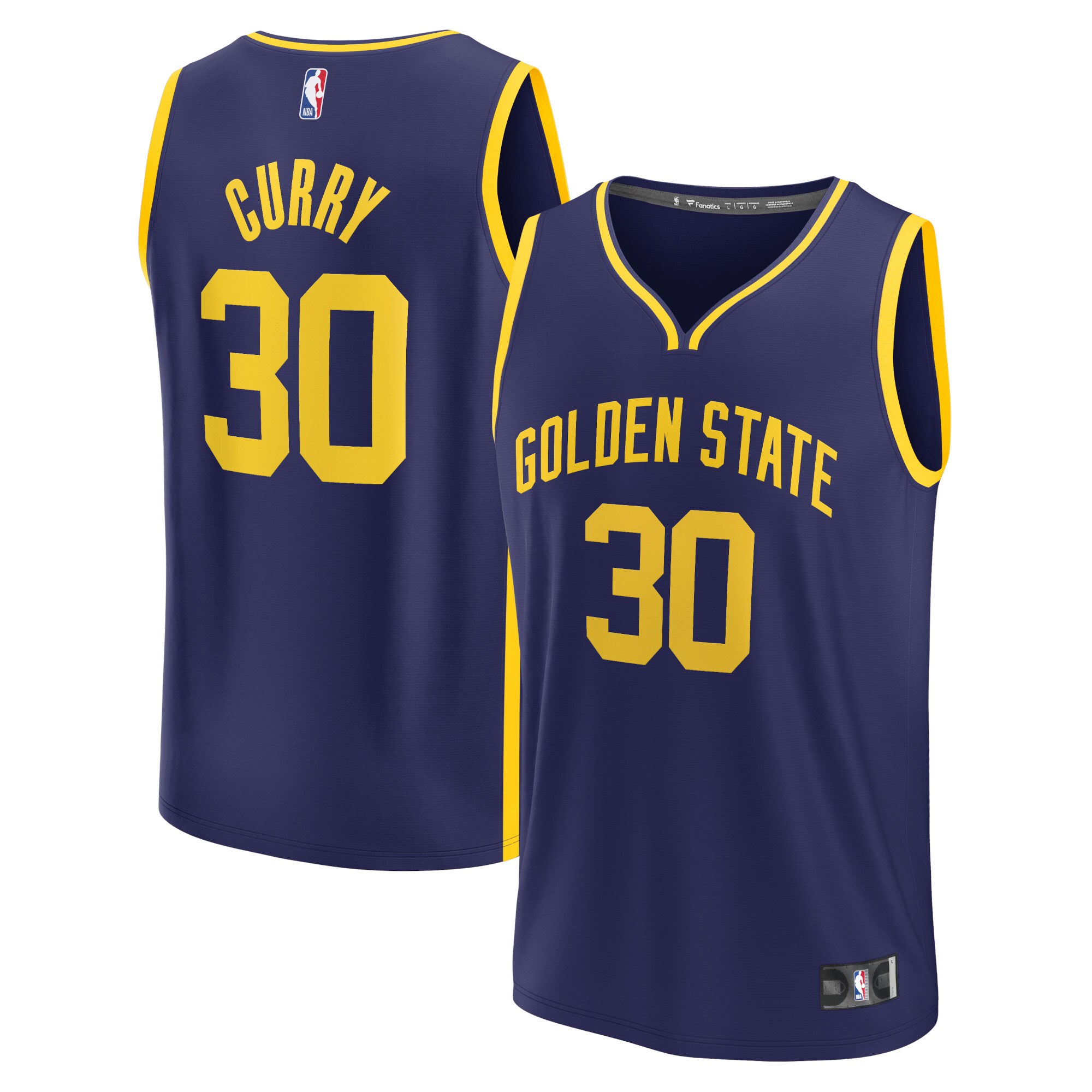 Stephen Curry Golden State Warriors Fanatics Branded Youth Fast Break Player Jersey - Statement Edition - Navy - vstockx