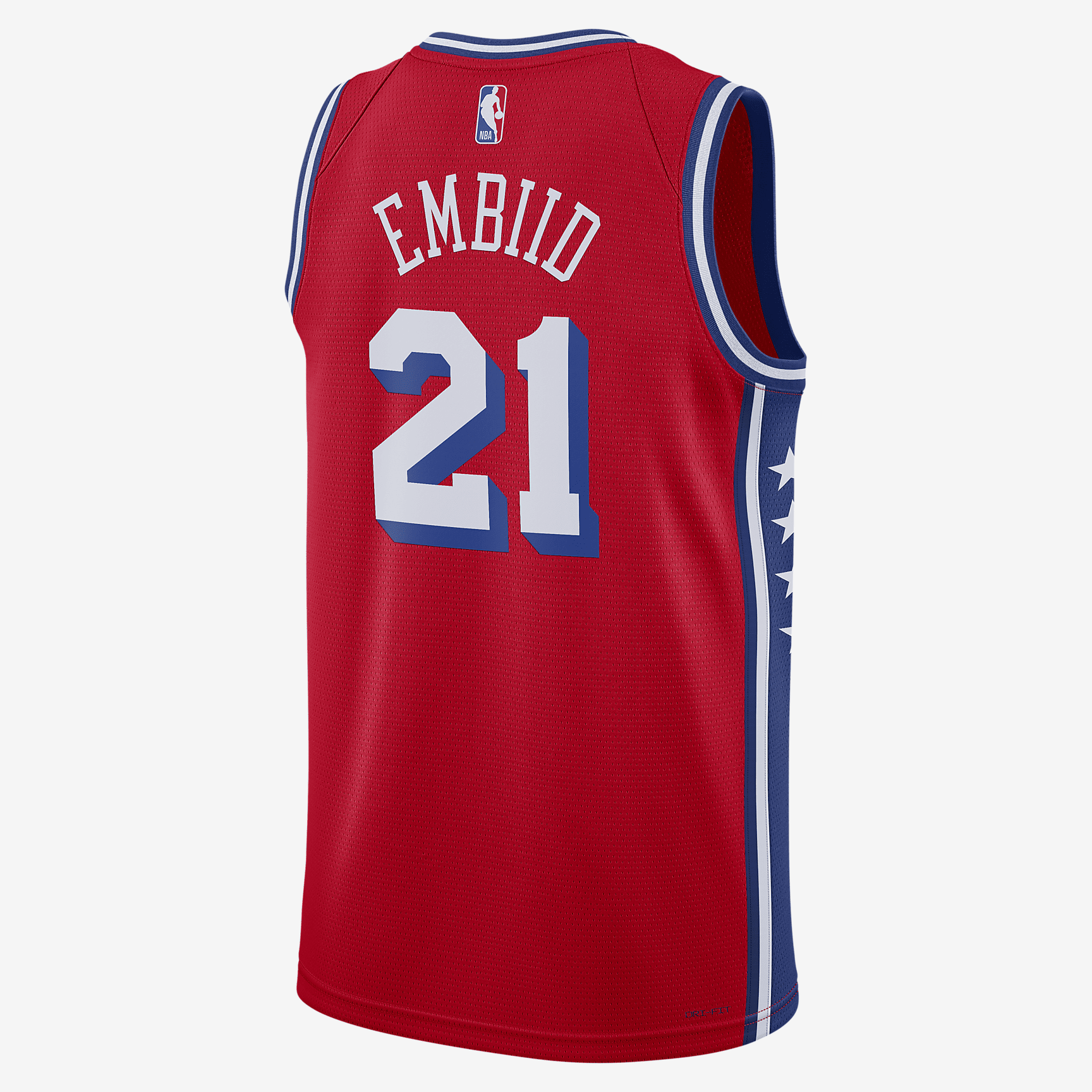 Philadelphia 76ers Statement Edition Jordans Dri-FIT NBA Swingman Jersey - University Red - vstockx