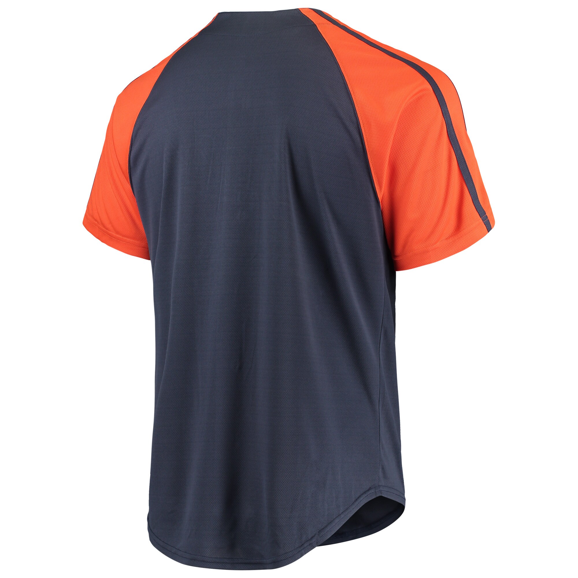 Detroit Tigers Stitches Button-Down Raglan Replica Jersey - Navy - vstockx