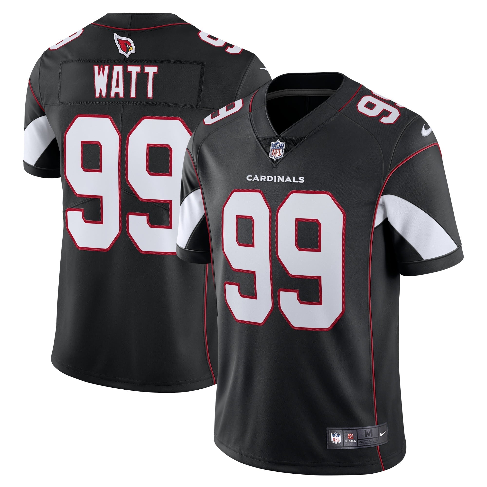 Men's Nike J.J. Watt Black Arizona Cardinals Vapor Limited Jersey - vstockx