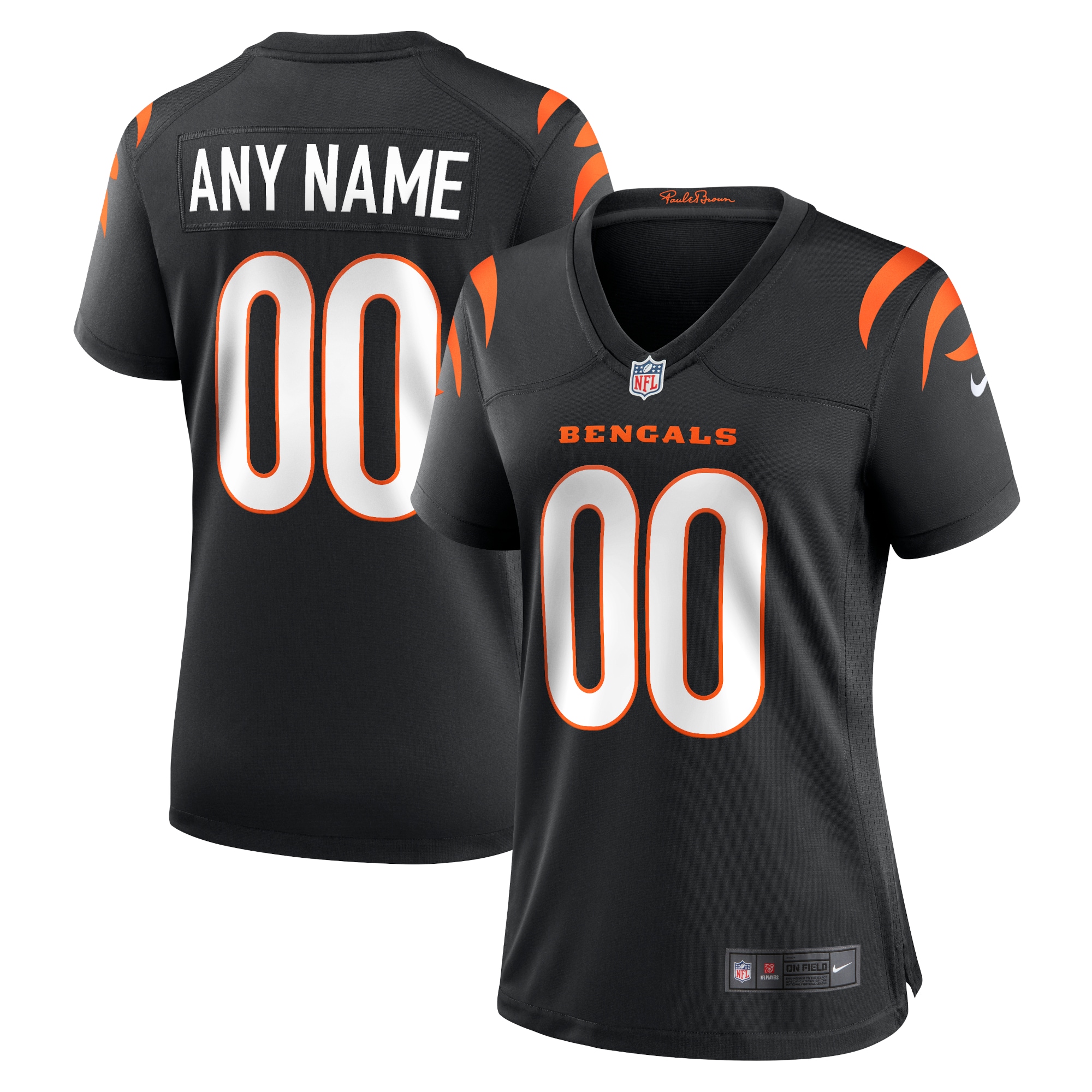 Cincinnati Bengals Nike Women's Game Custom Jersey - Black - vstockx