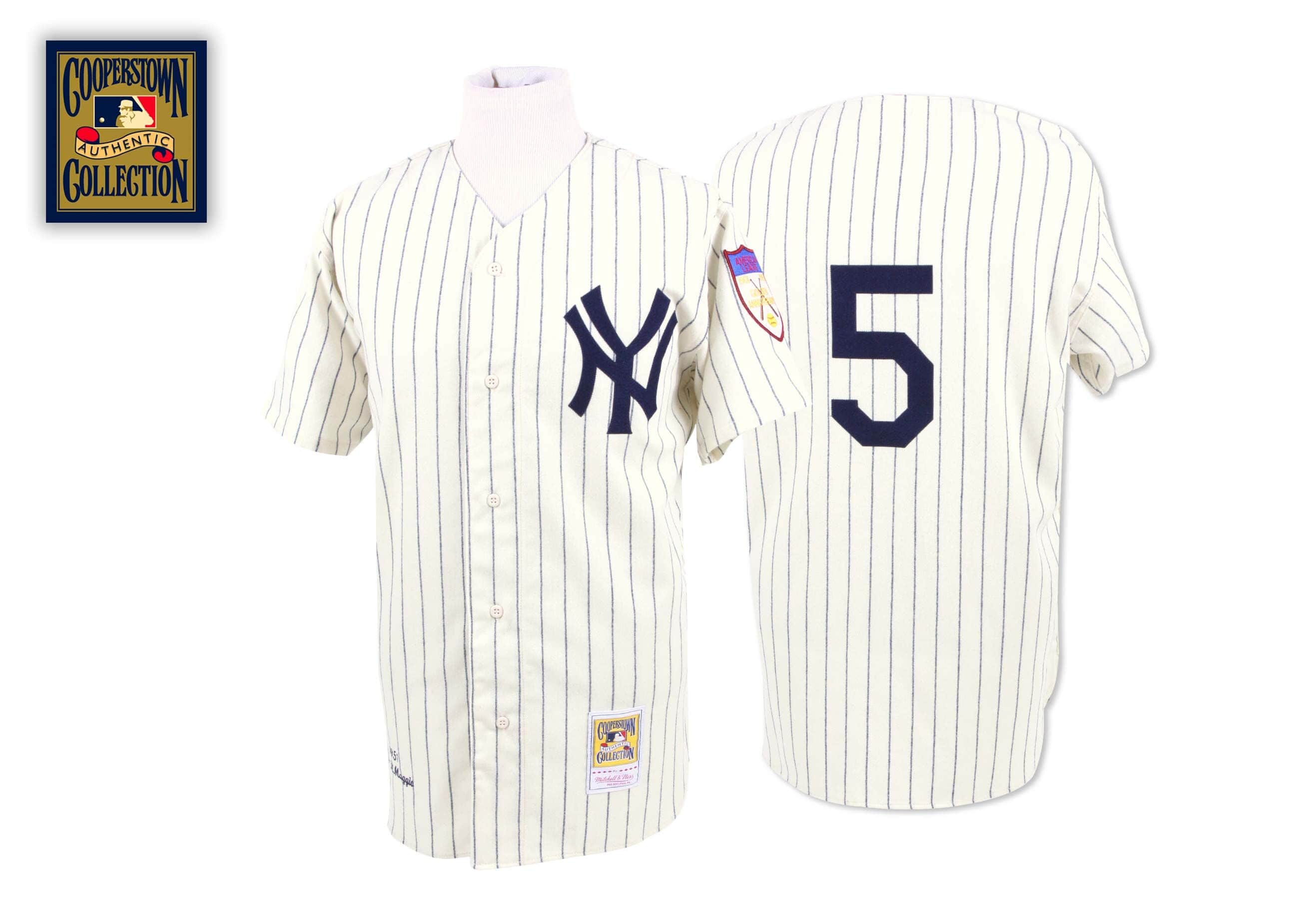 Joe DiMaggio 1951 Authentic Jersey New York Yankees - vstockx
