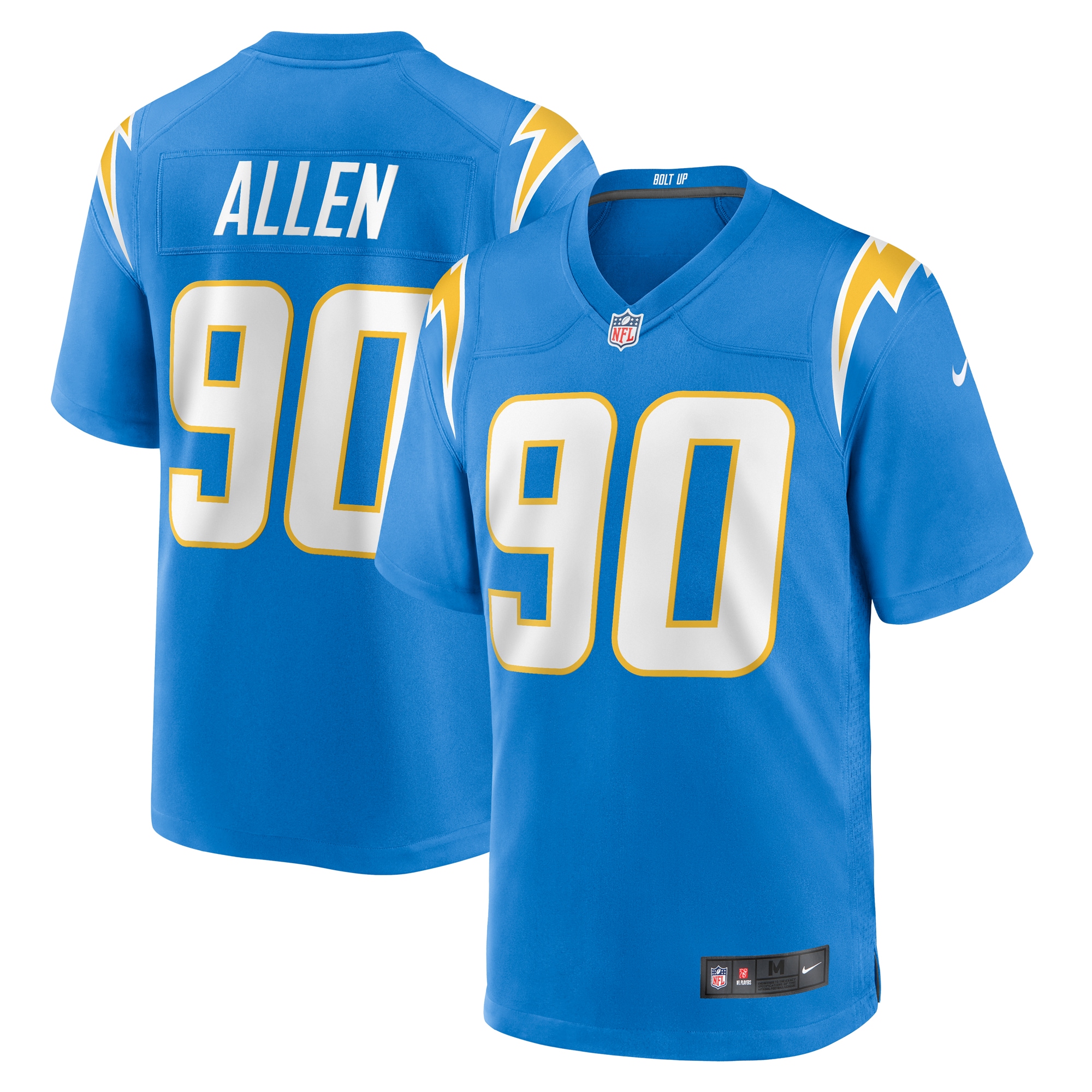 Brevin Allen Los Angeles Chargers Nike Team Game Jersey - Powder Blue - vstockx