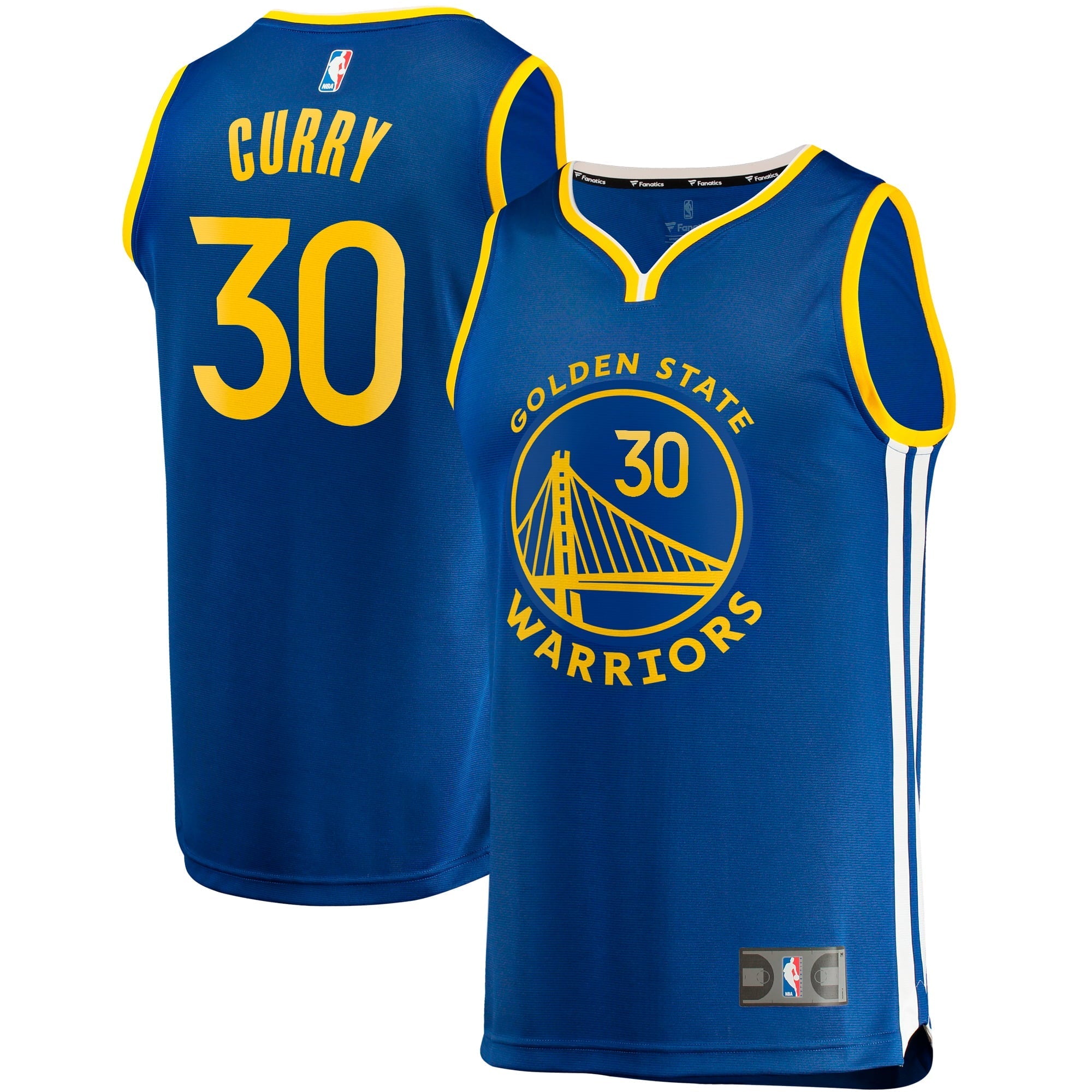 Men's Fanatics Branded Stephen Curry Royal Golden State Warriors Big & Tall Fast Break Player Jersey - Icon Edition - vstockx