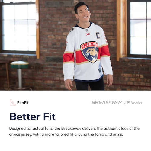 Men's Fanatics Branded Red Florida Panthers Breakaway Home Jersey - vstockx