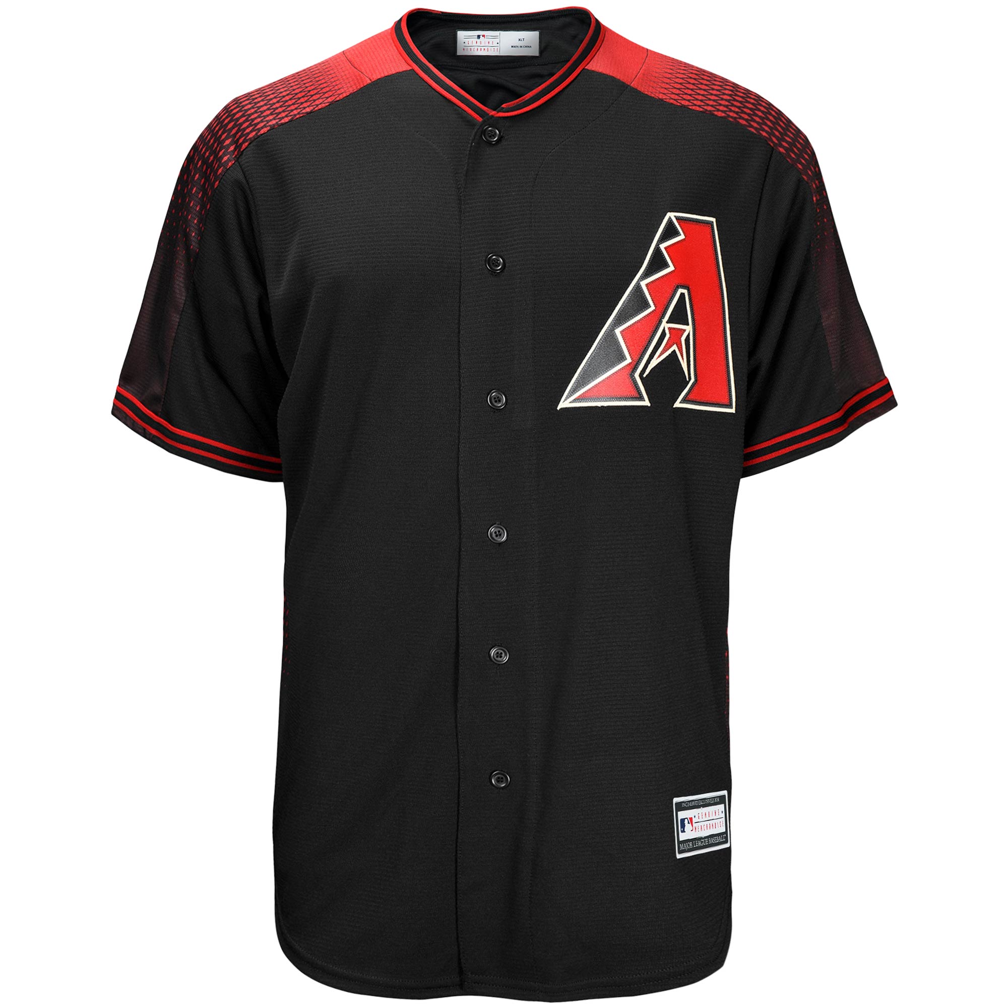 Arizona Diamondbacks Big & Tall Replica Team Jersey - Black - vstockx