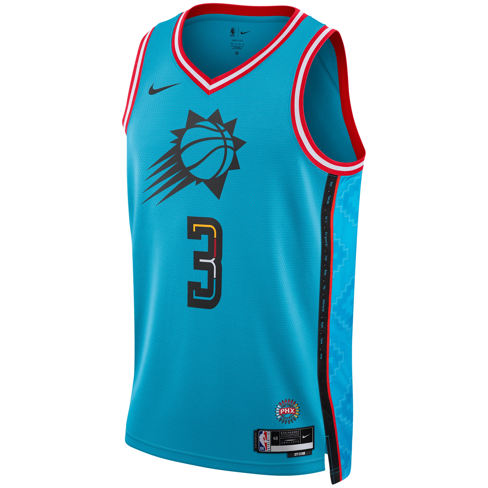 Chris Paul Phoenix Suns Nike Unisex 2022/23 Swingman Jersey - City Edition - Turquoise - vstockx