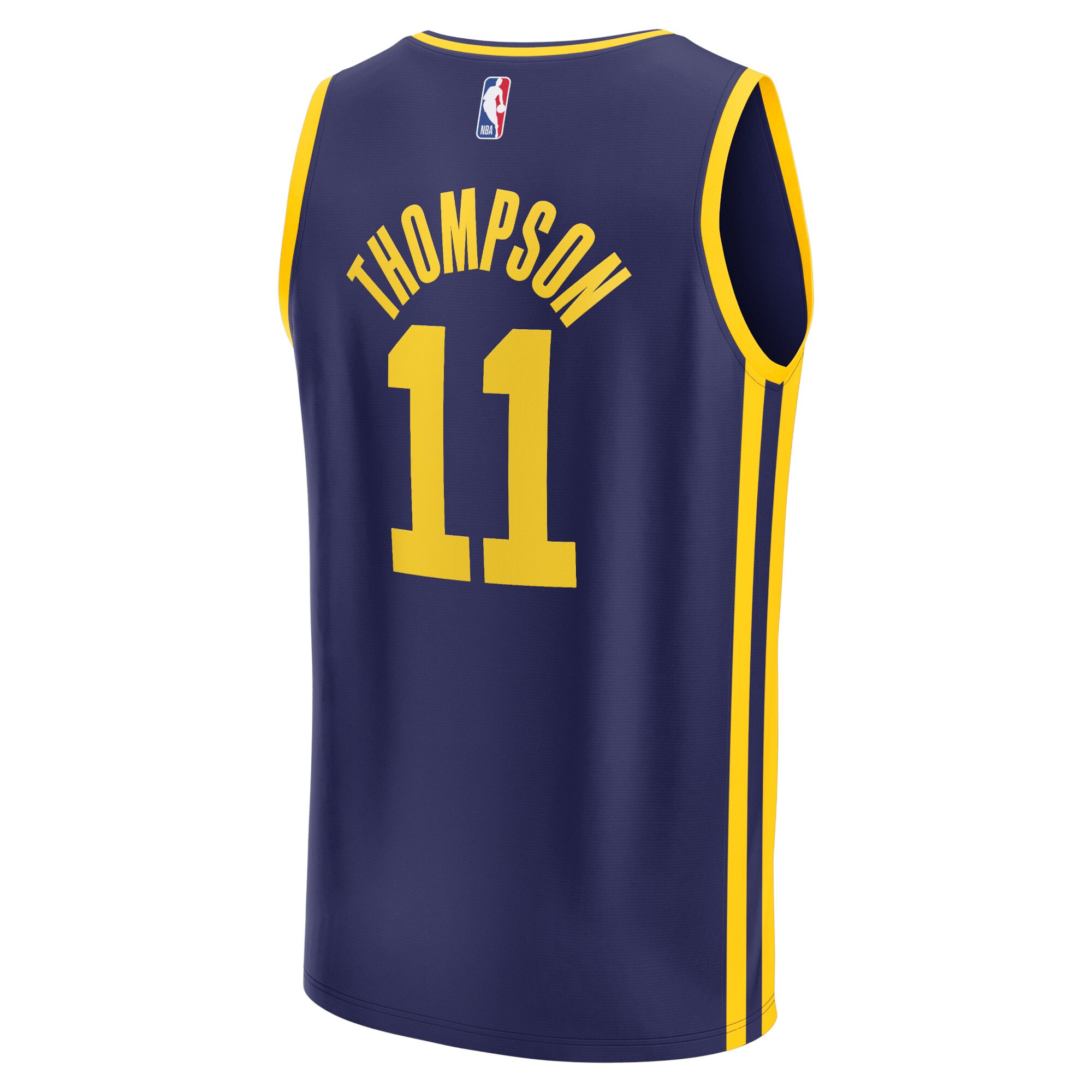 Klay Thompson Golden State Warriors Fanatics Branded Fast Break Replica Player Jersey - Statement Edition - Navy - vstockx