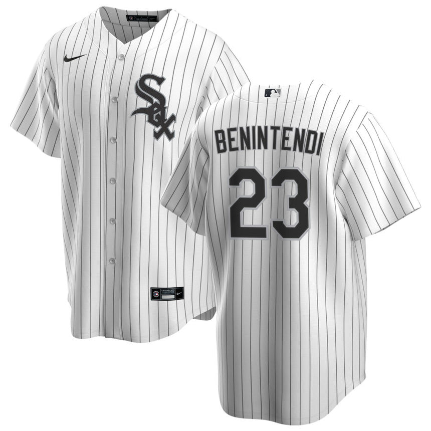 Men's Andrew Benintendi Chicago White Sox White Home Premium Stitch Replica Jersey - vstockx