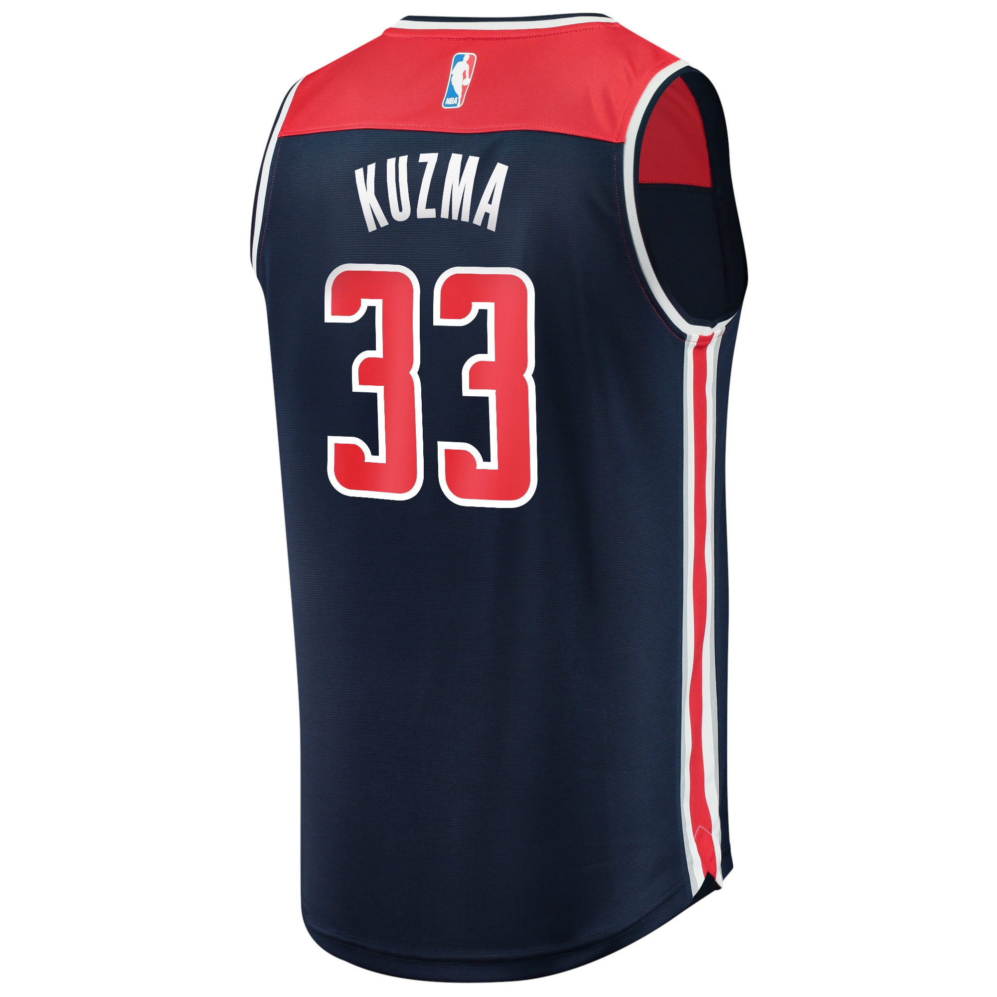 Kyle Kuzma Washington Wizards Fanatics Branded Youth 2021/22 Fast Break Player Jersey Navy - Statement Edition - vstockx