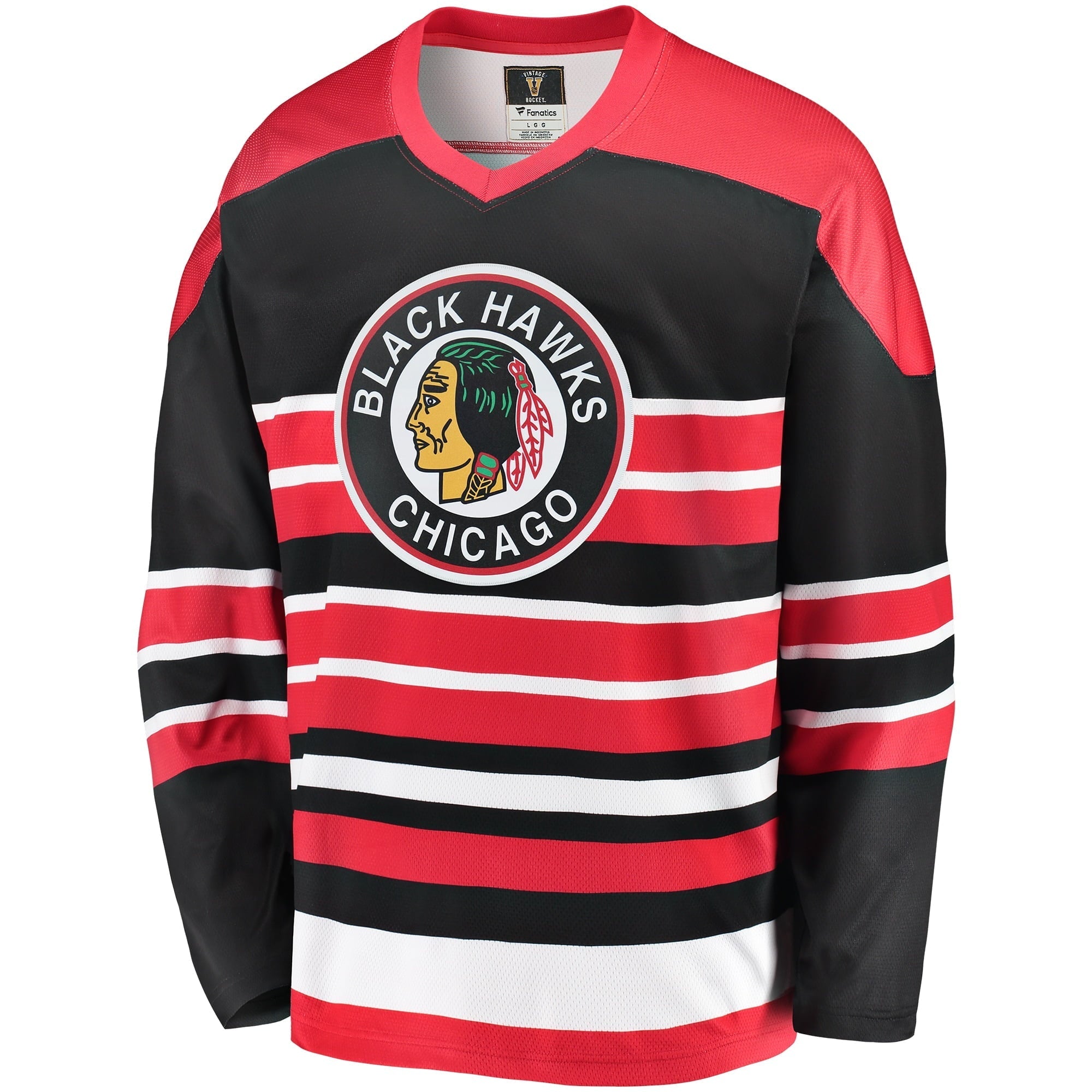 Men's Fanatics Branded Red/Black Chicago Blackhawks Premier Breakaway Heritage Blank Jersey - vstockx