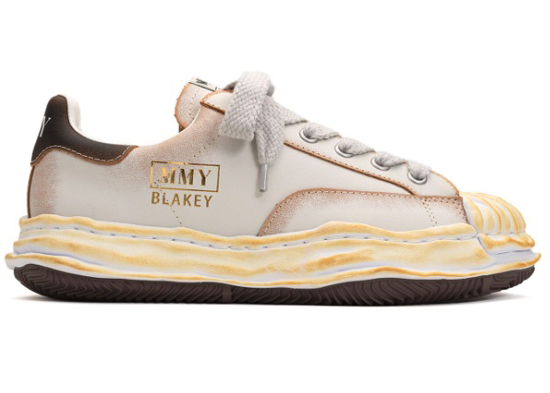Maison Mihara Yasuhiro Blakey OG Sole Vegan Leather Low White - vstockx
