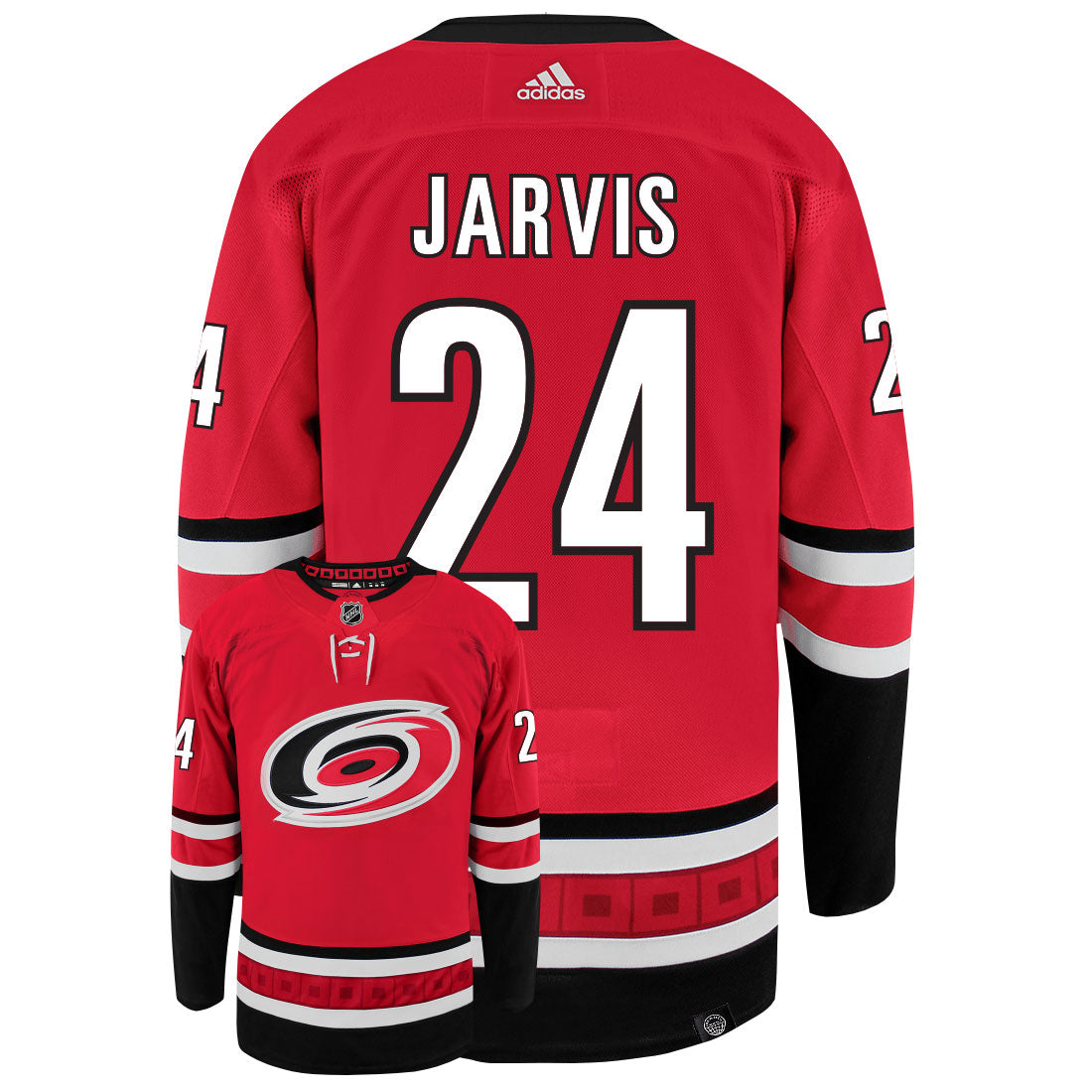 Seth Jarvis Carolina Hurricanes Adidas Primegreen Authentic NHL Hockey Jersey - vstockx