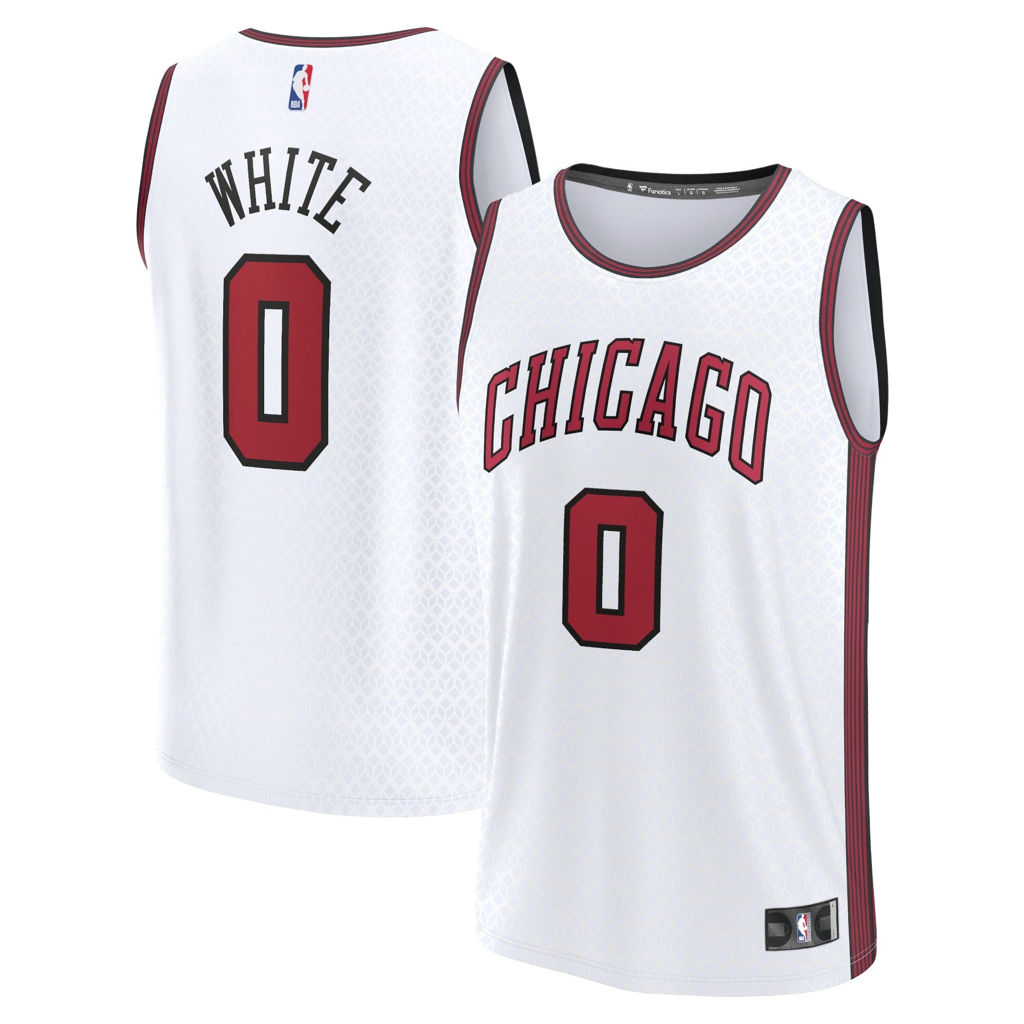 Men's Fanatics Branded Coby White White Chicago Bulls 2022/23 Fastbreak Jersey - City Edition - vstockx