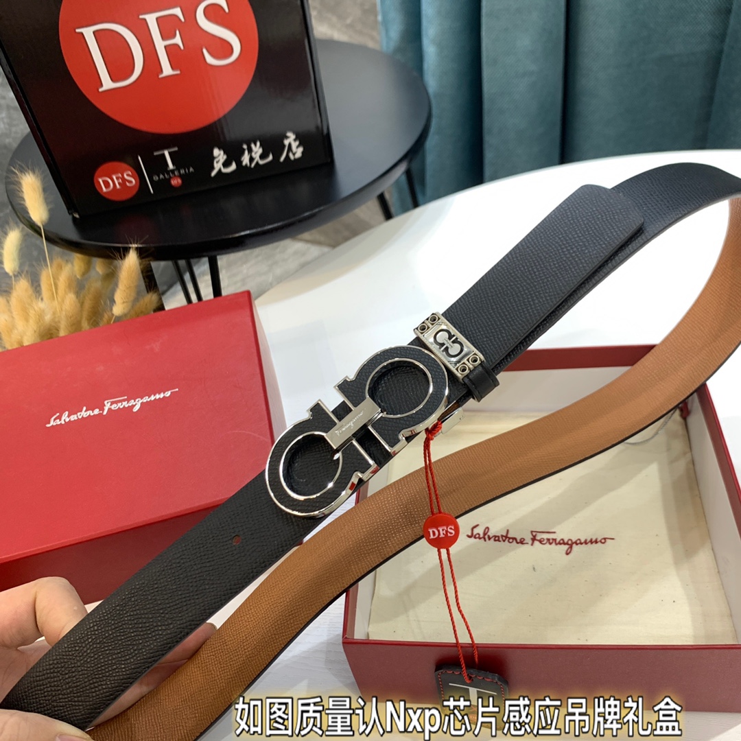 Streetwear Belt Ferragamo 319441 size:3.5cm - vstockx