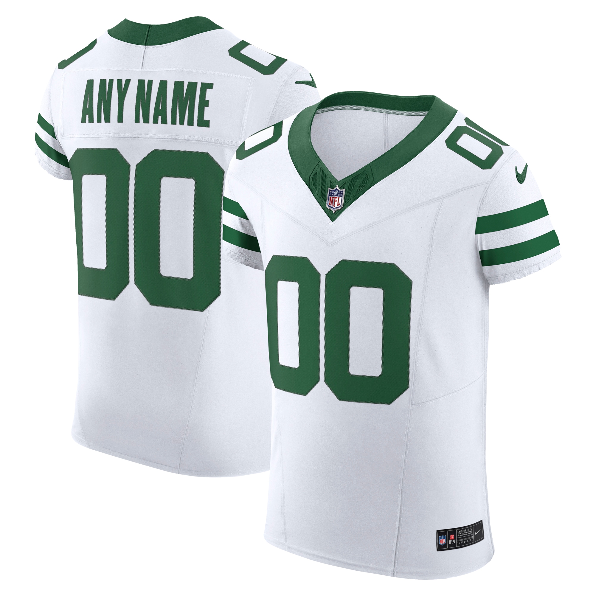 New York Jets Nike Vapor F.U.S.E. Elite Custom Jersey - White - vstockx