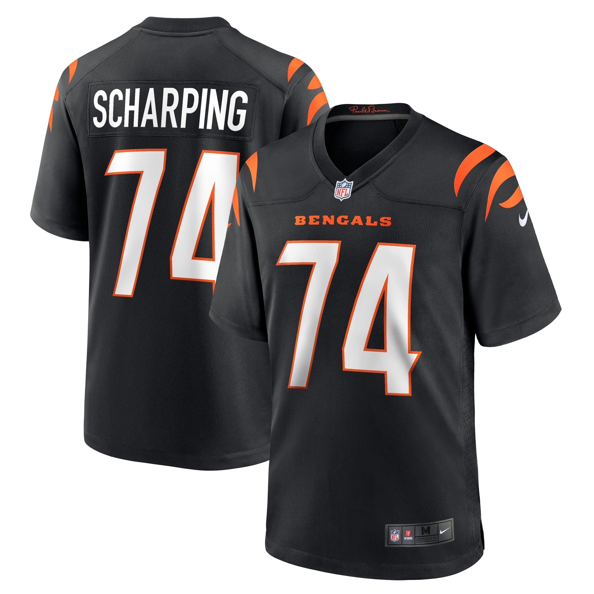 Men's Nike Max Scharping Black Cincinnati Bengals Game Player Jersey - vstockx