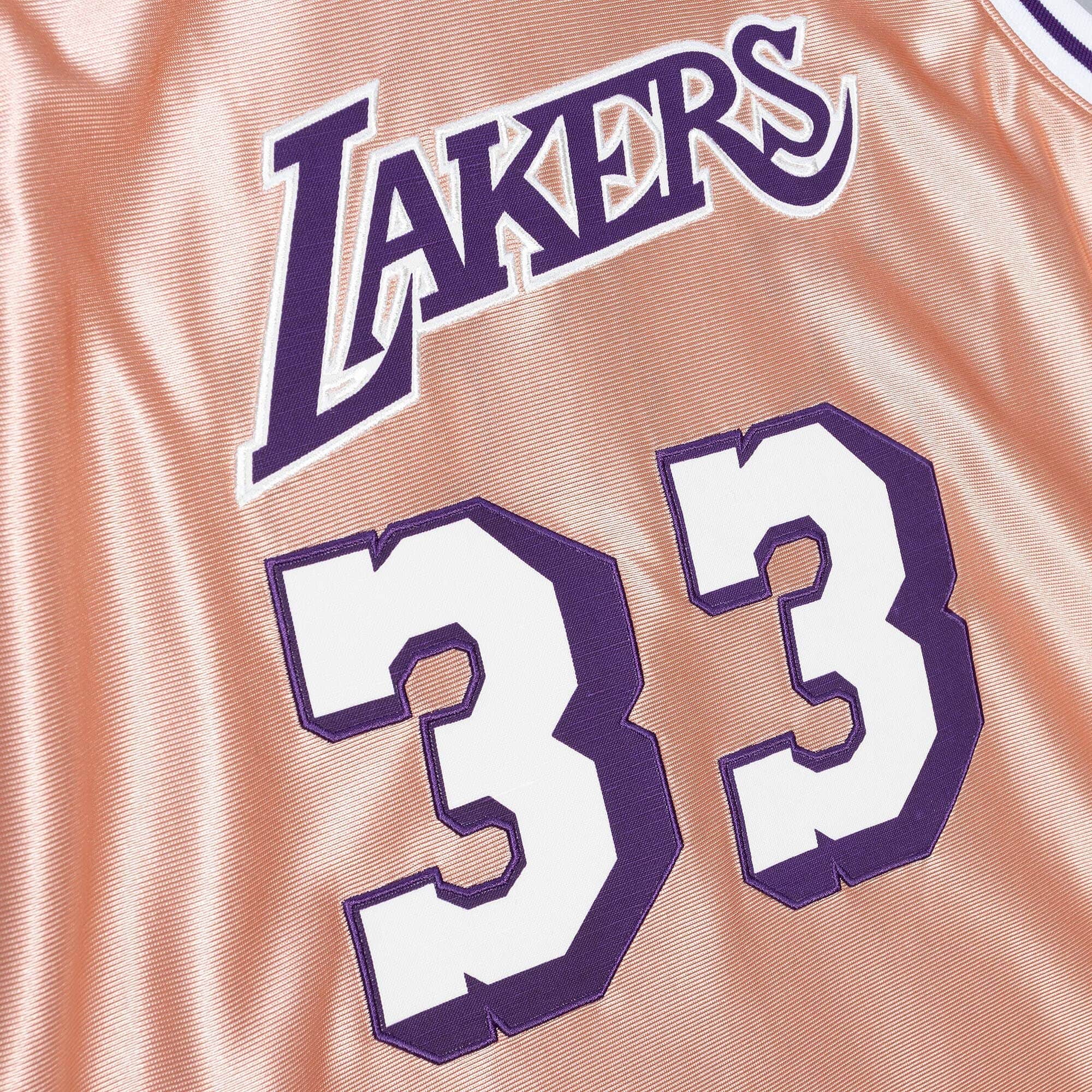 Women's 75th Rose Gold Swingman Kareem Abdul-Jabbar Los Angeles Lakers 1983 Jersey - vstockx