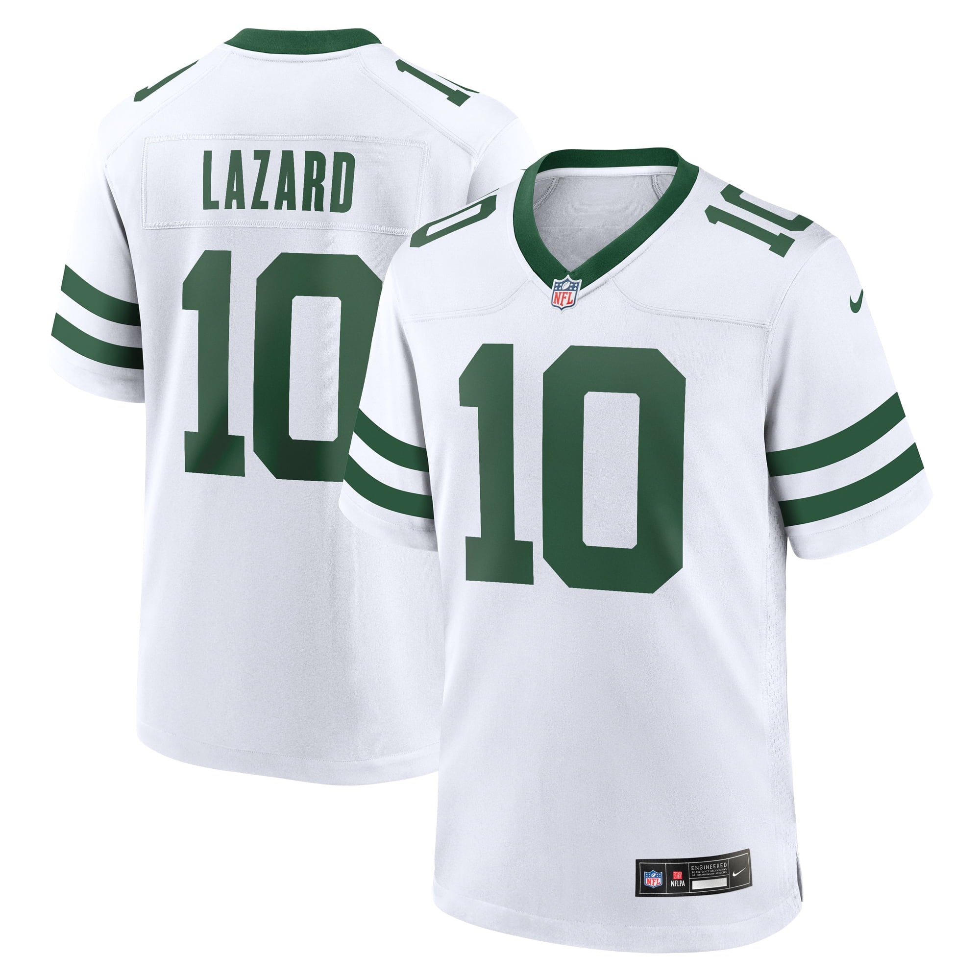 Men's Nike Allen Lazard White New York Jets Legacy Player Game Jersey - vstockx