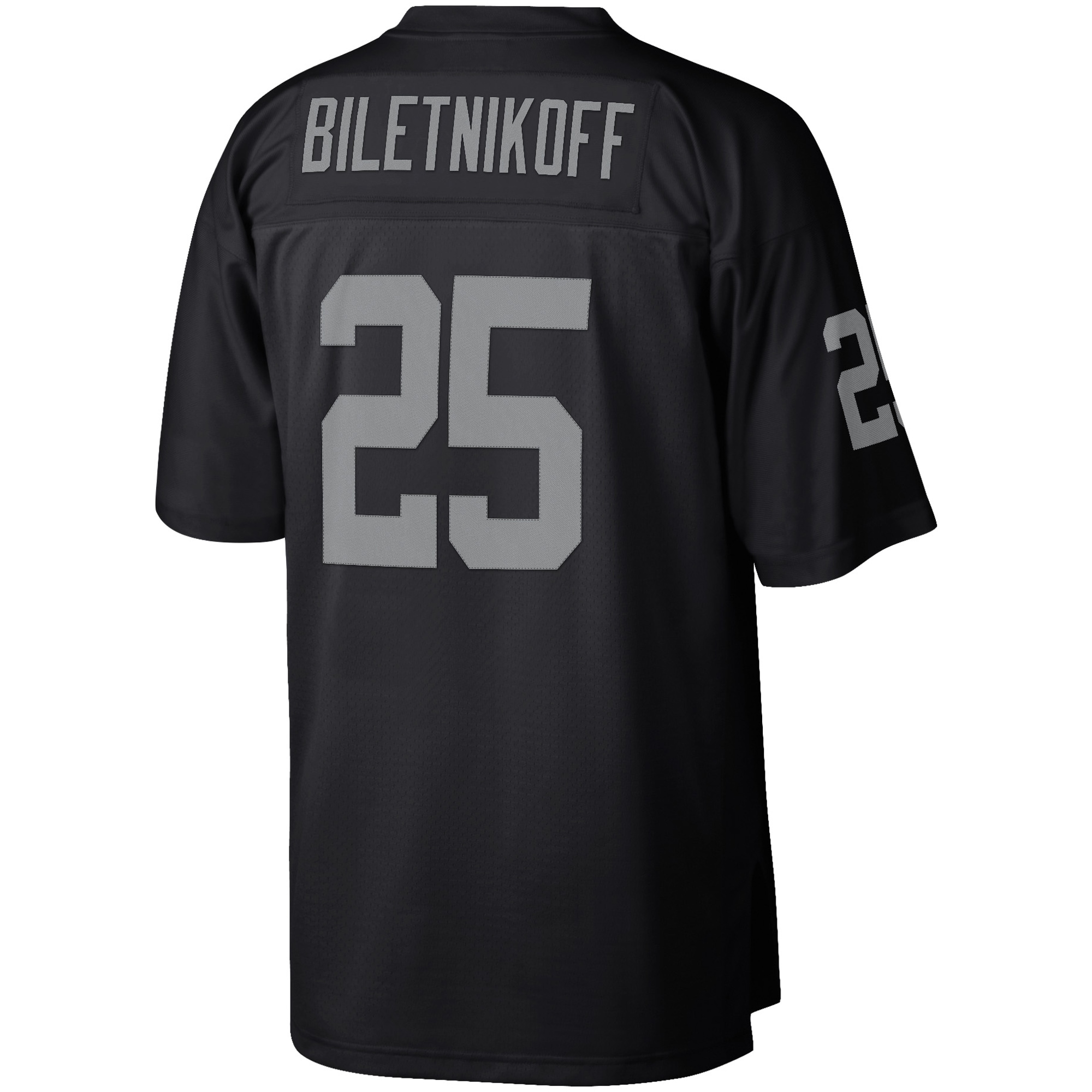 Fred Biletnikoff Las Vegas Raiders Mitchell & Ness Retired Player Legacy Replica Jersey - Black - vstockx