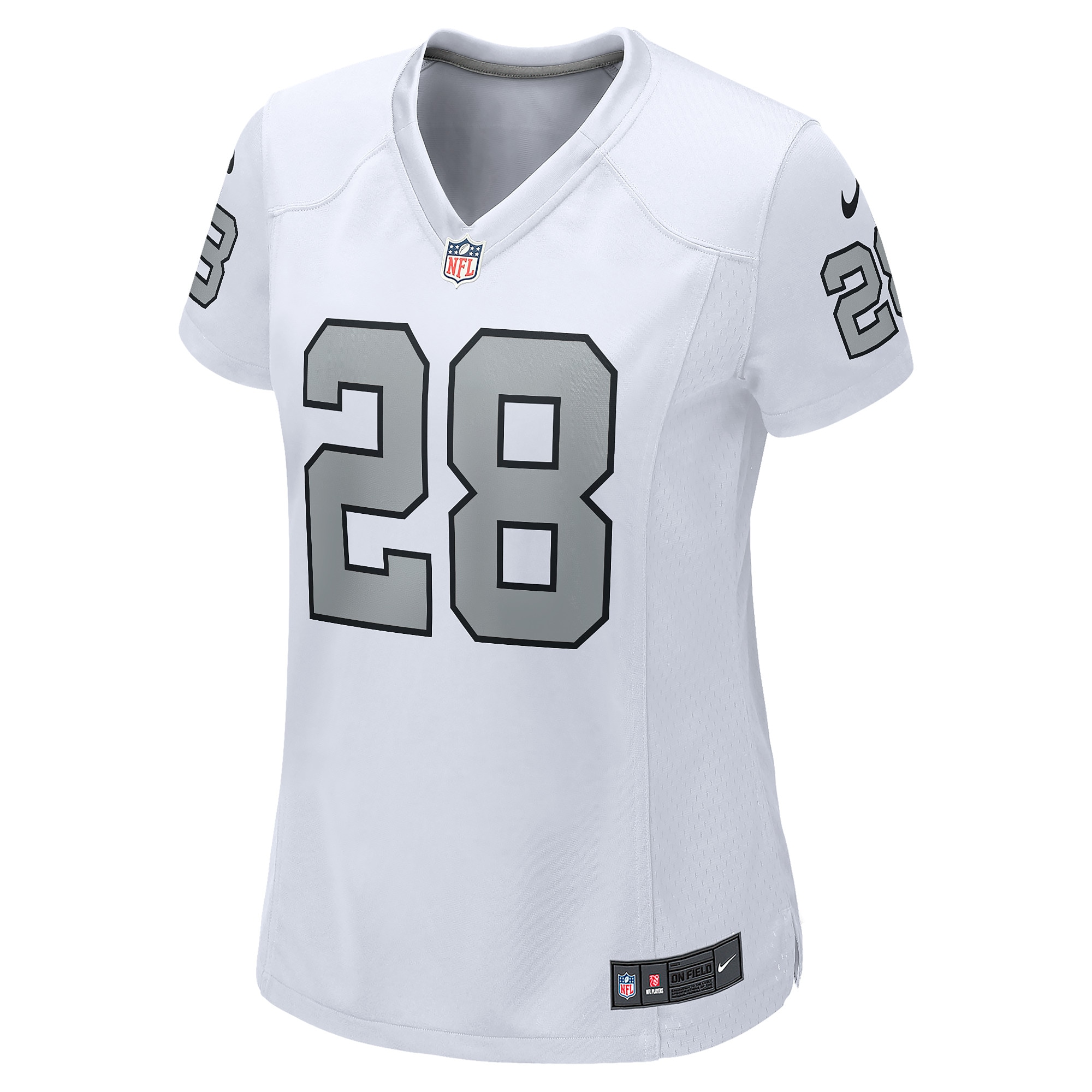 Josh Jacobs Las Vegas Raiders Nike Women's Alternate Game Player Jersey - White - vstockx