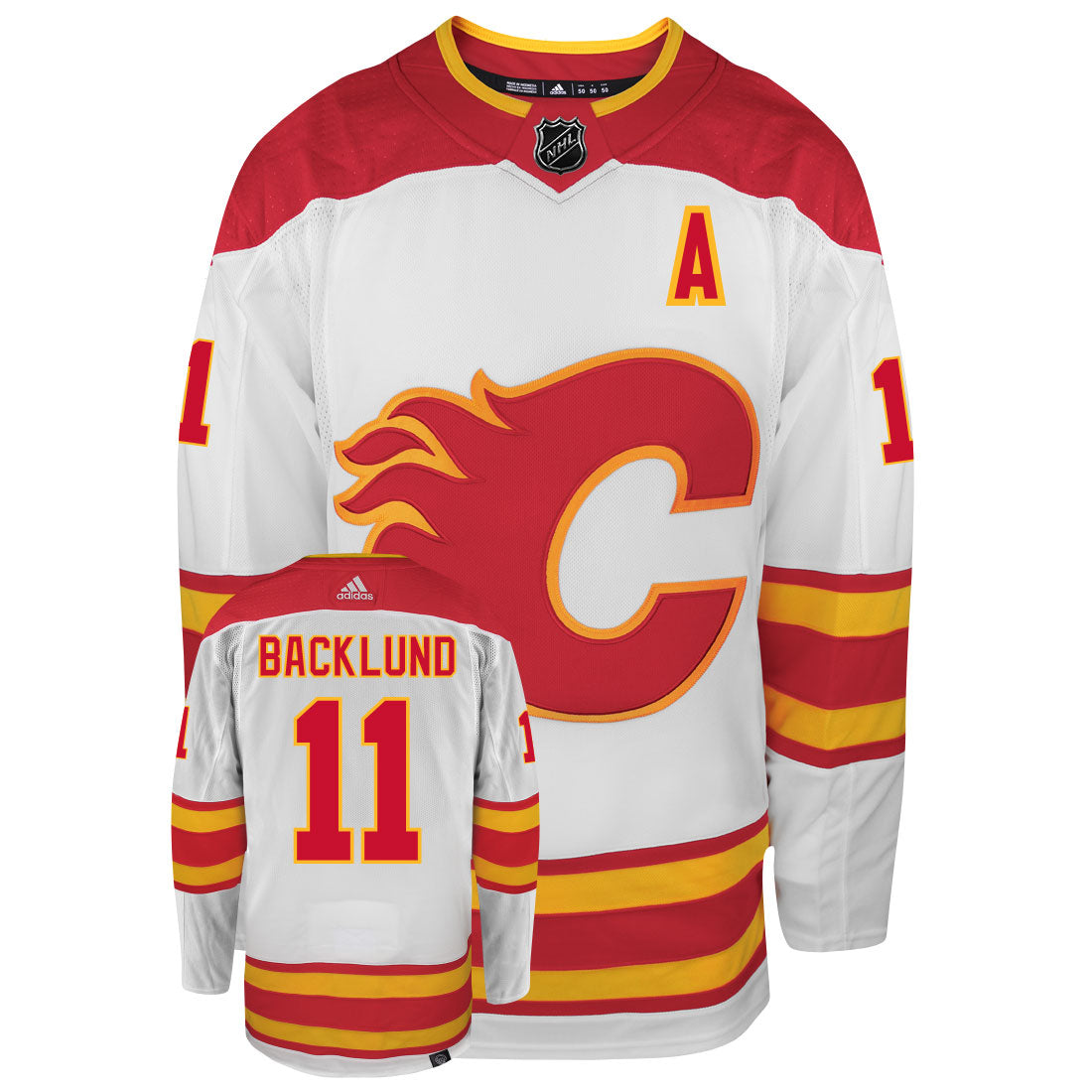 Mikael Backlund Calgary Flames Adidas Primegreen Authentic NHL Hockey Jersey - vstockx