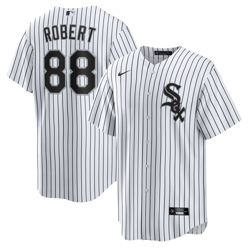 Men's Chicago White Sox Luis Robert White Replica Player Name Jersey - vstockx