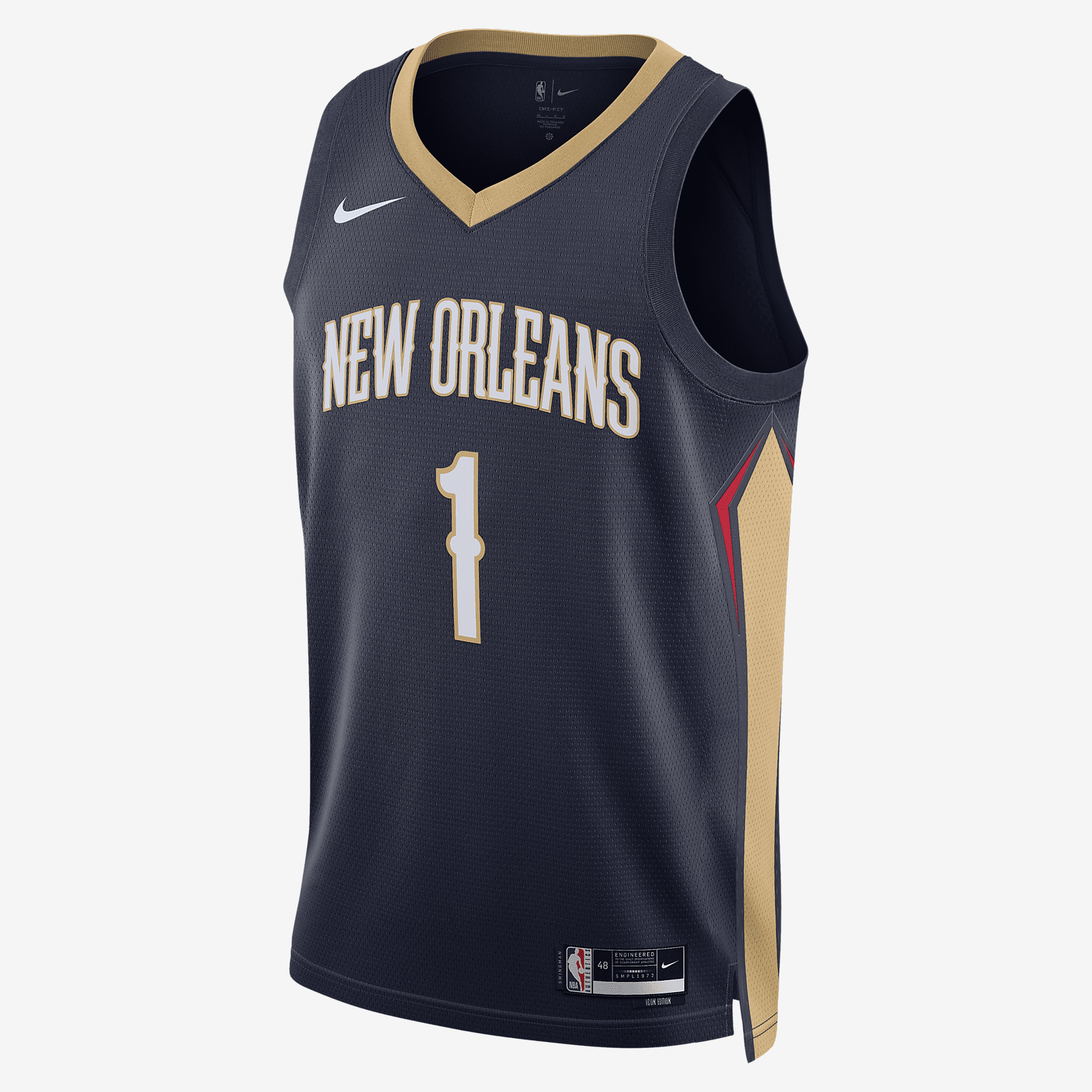 New Orleans Pelicans Icon Edition 2022/23 Nike Dri-FIT NBA Swingman Jersey - College Navy - vstockx