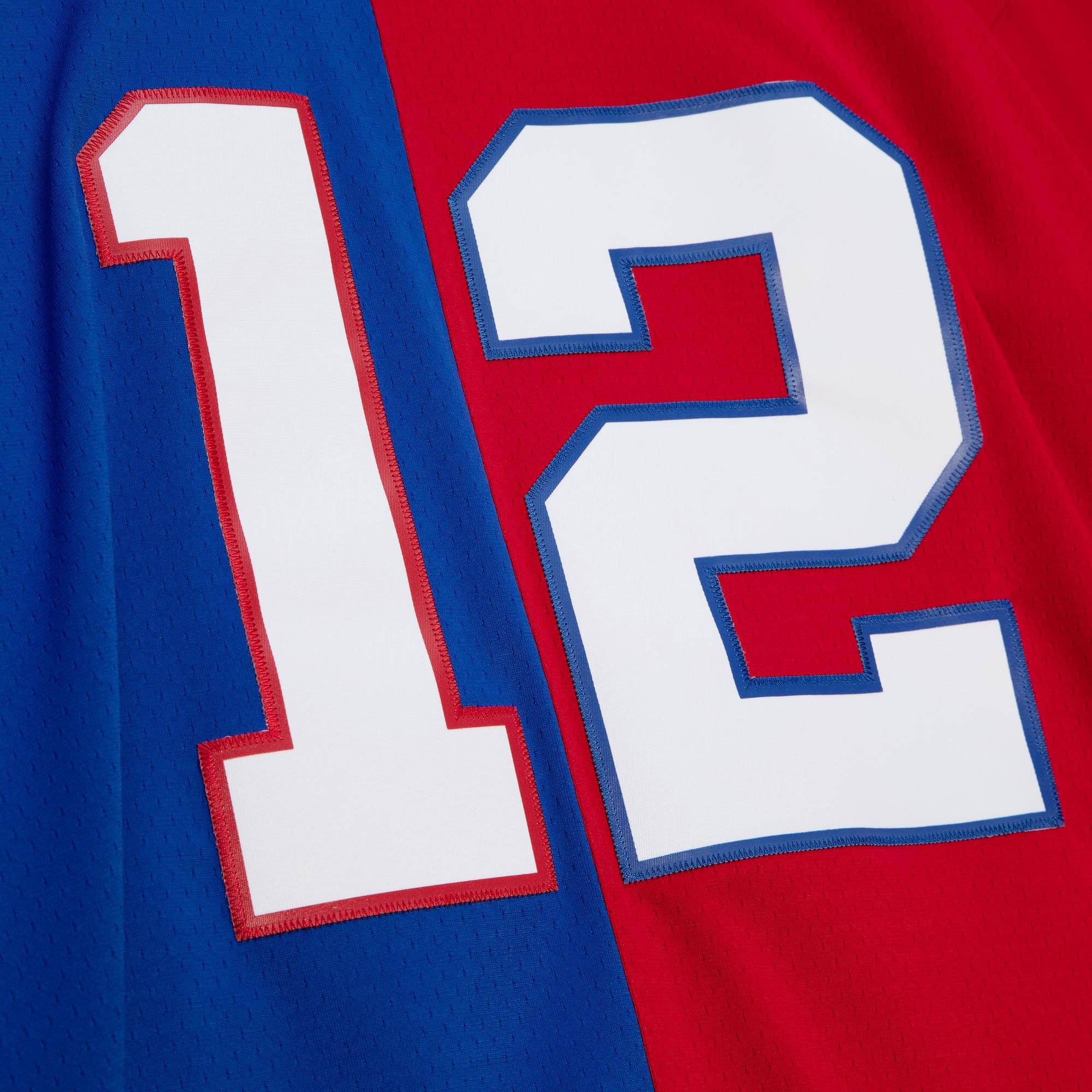 Jim Kelly Buffalo Bills Mitchell & Ness Big & Tall Split Legacy Retired Player Replica Jersey - Royal/Red - vstockx