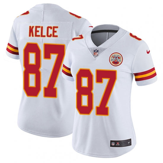 Women's Kansas City Chiefs Travis Kelce Limited Player Jersey White - vstockx