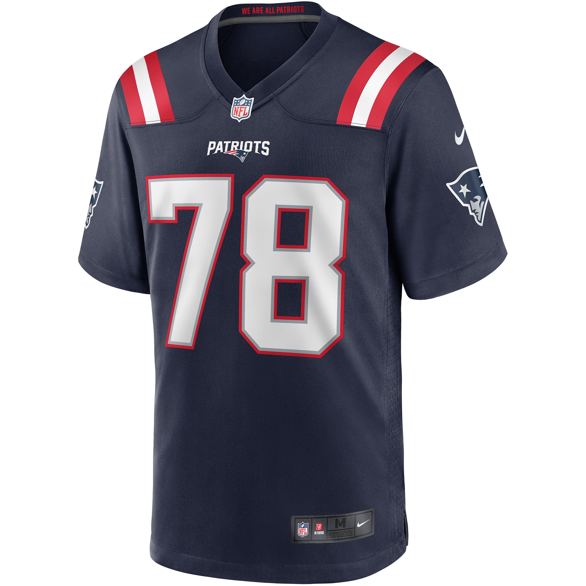 Bruce Armstrong New England Patriots Nike Game Retired Player Jersey - Navy - vstockx