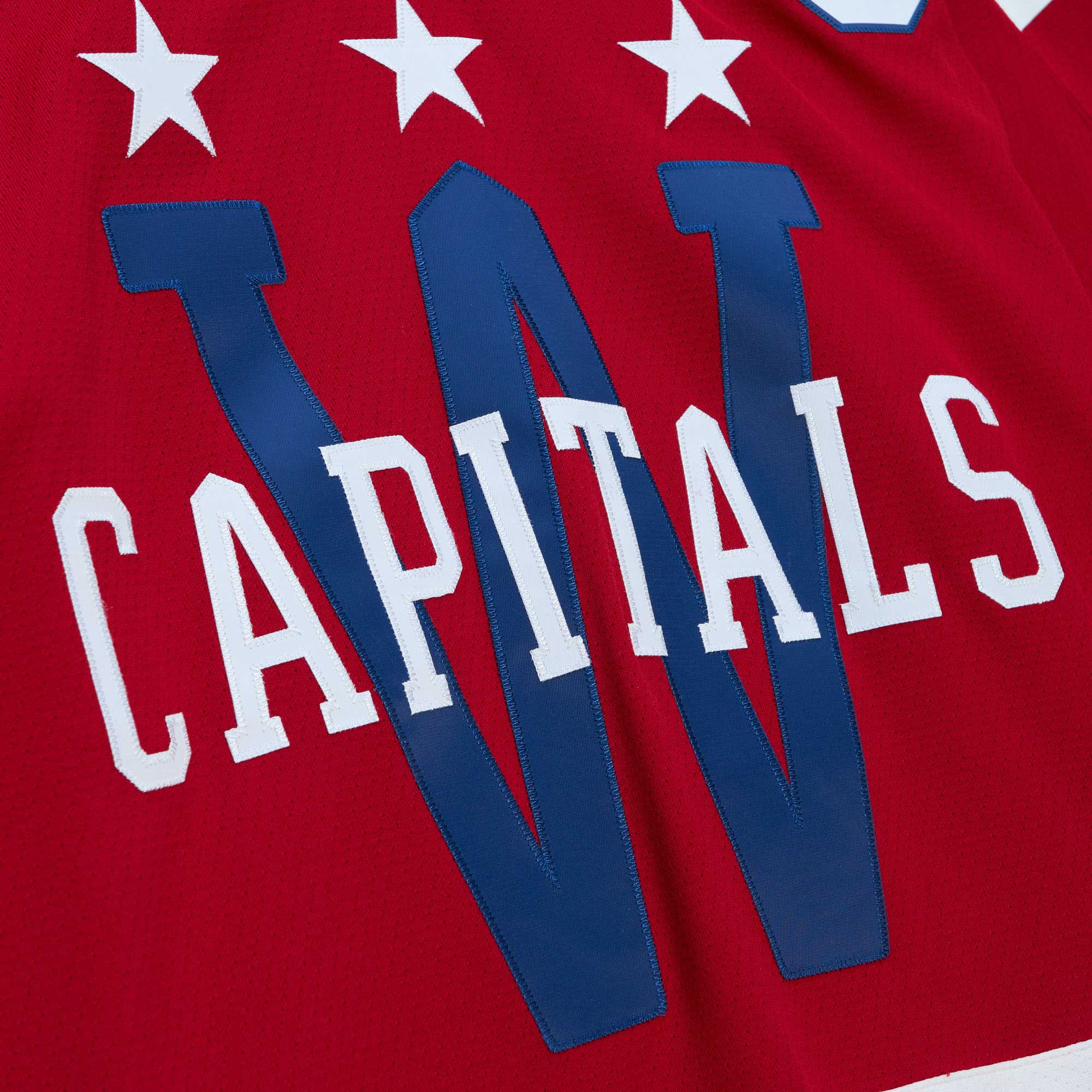 Alexander Ovechkin Washington Capitals Mitchell & Ness 2015 Captain Patch Blue Line Player Jersey - Red - vstockx