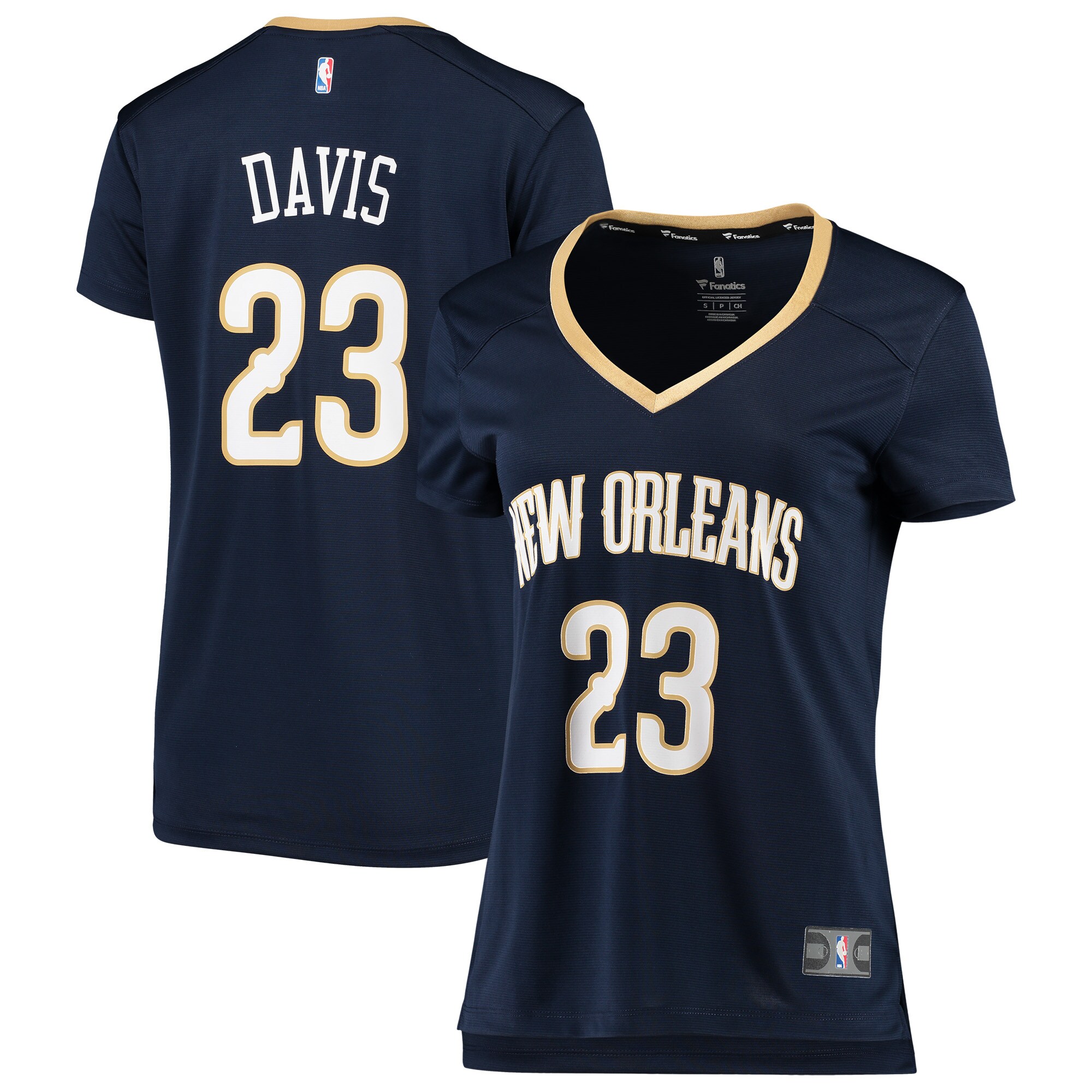 Anthony Davis New Orleans Pelicans Fanatics Branded Women's Fast Break Replica Jersey - Icon Edition - Navy - vstockx