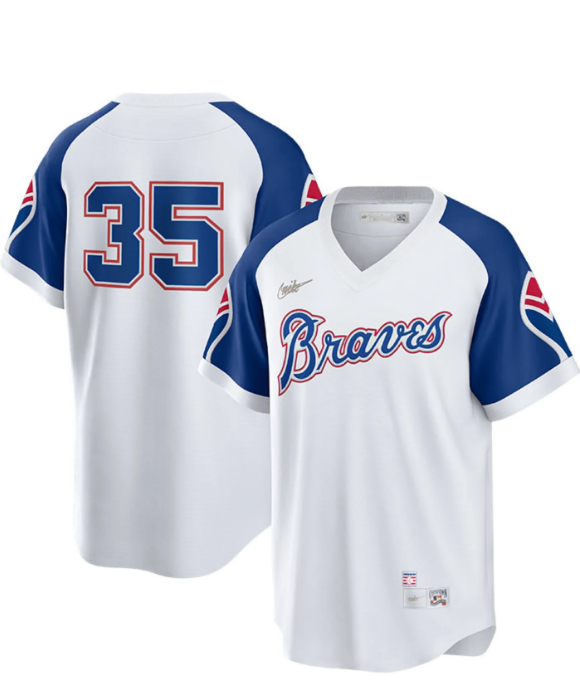Men's Atlanta Braves Phil Niekro Cooperstown Collection Home Replica Cool Base Jersey - vstockx