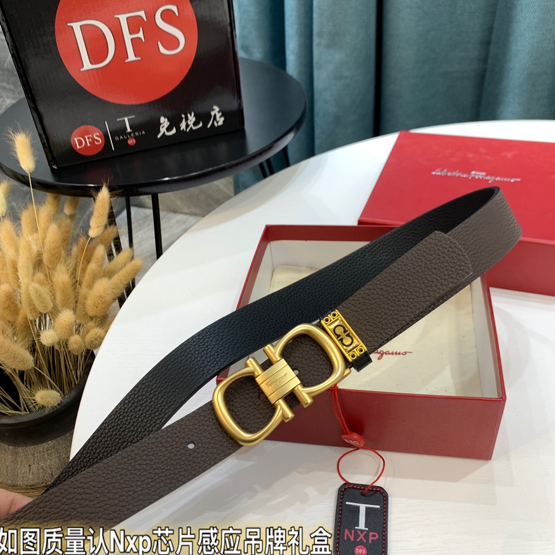 Streetwear Belt Ferragamo 319680 size:3.5cm - vstockx
