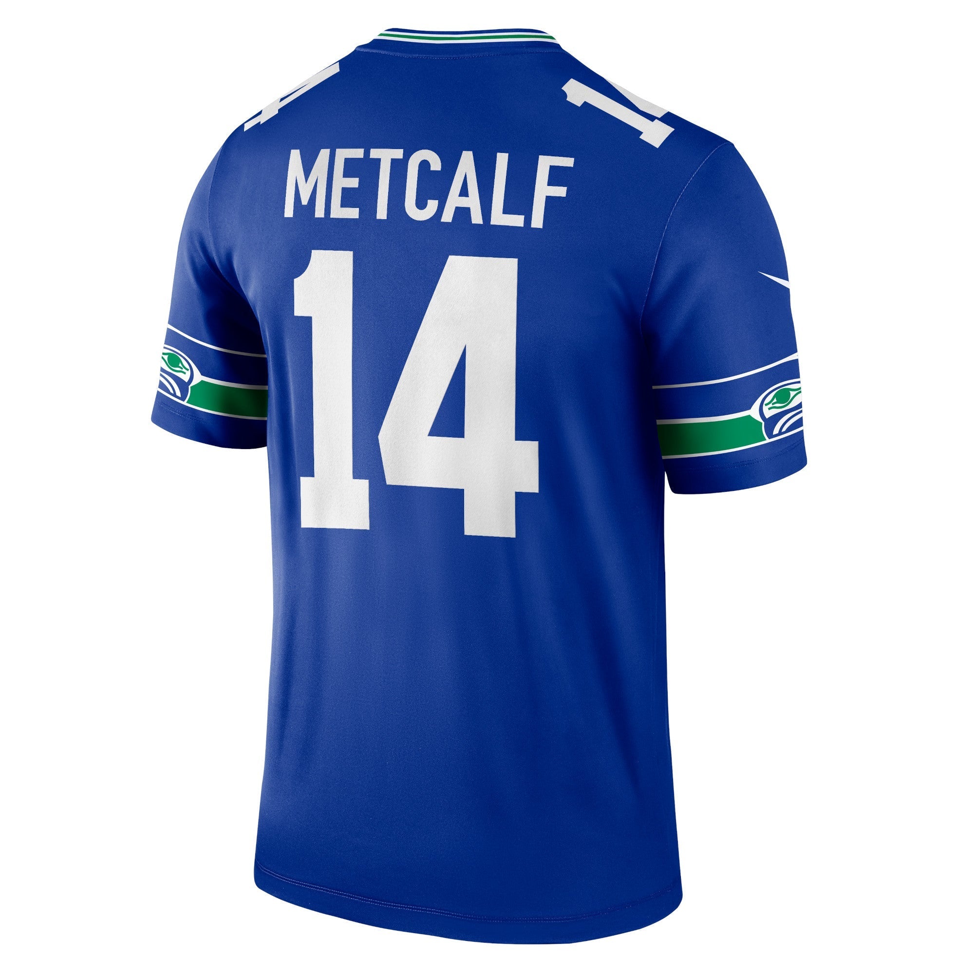 Men's Nike DK Metcalf Royal Seattle Seahawks Throwback Legend Player Jersey - vstockx