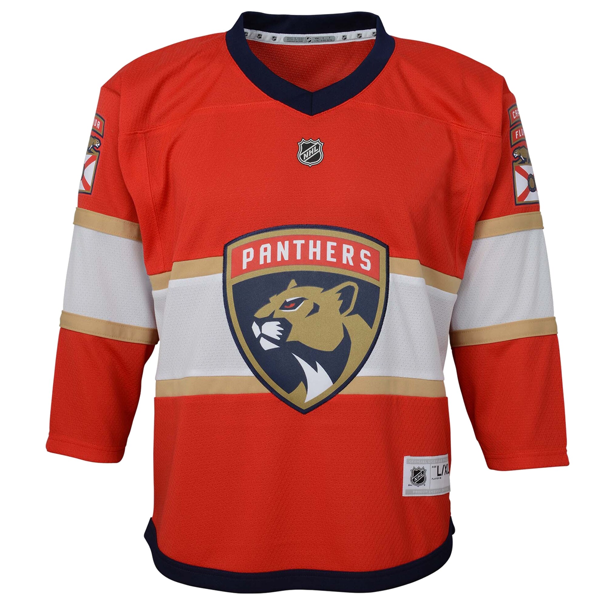 Florida Panthers Youth Home Replica Blank Jersey - Red - vstockx