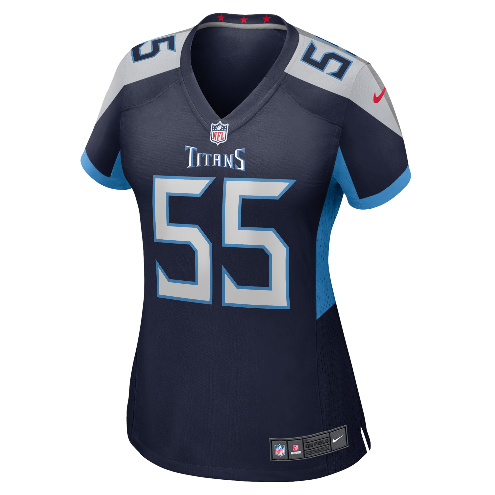 Aaron Brewer Tennessee Titans Nike Women's Game Player Jersey - Navy - vstockx