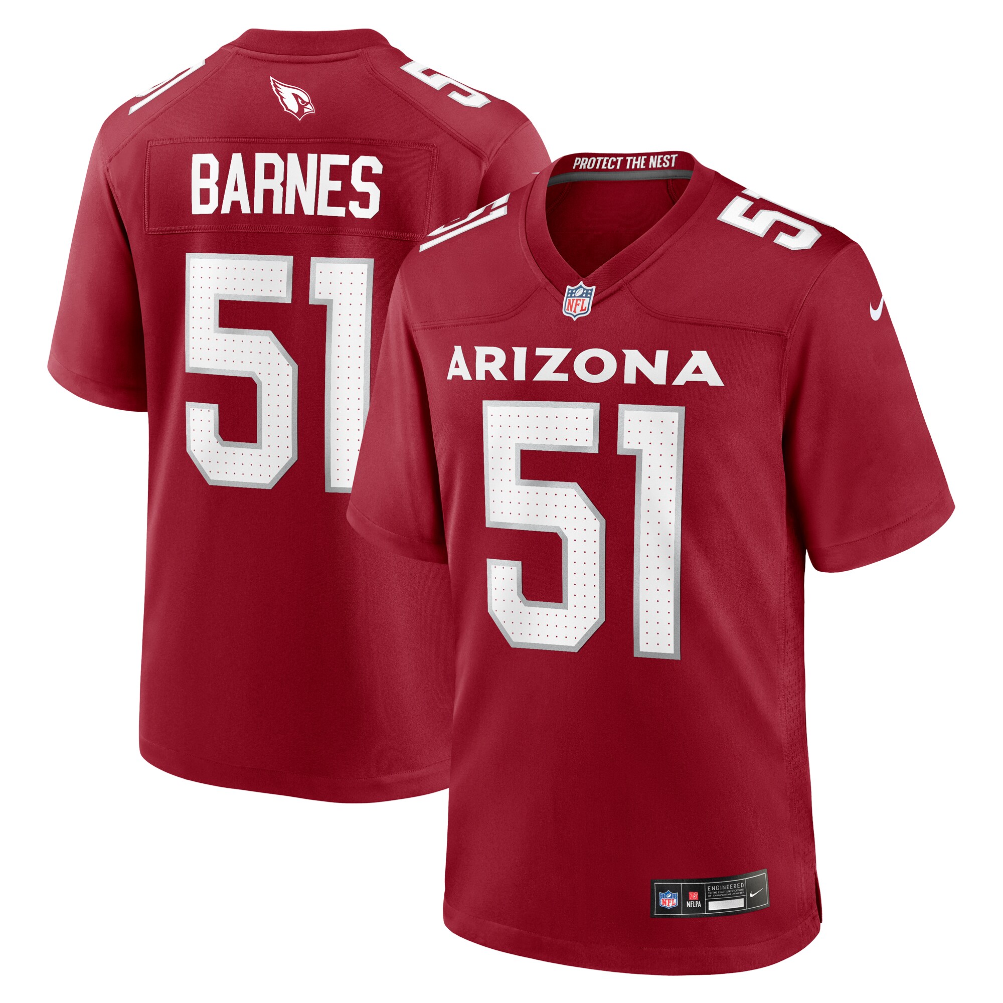 Krys Barnes Arizona Cardinals Nike Team Game Jersey - Cardinal - vstockx