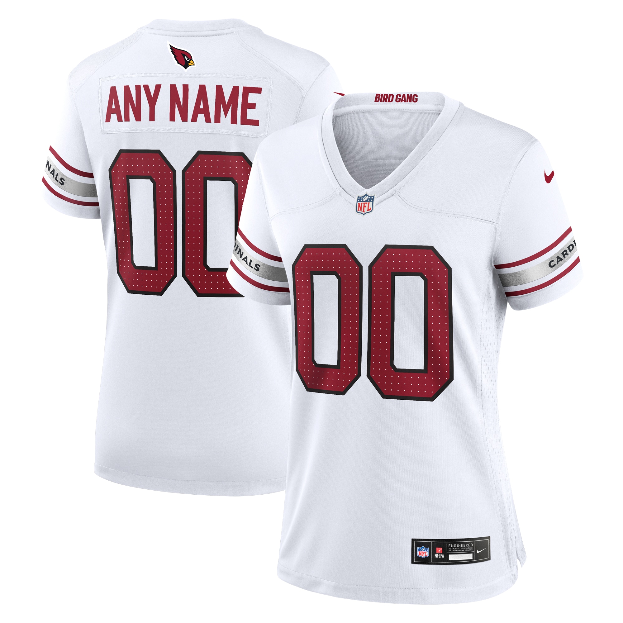Arizona Cardinals Nike Women's Custom Game Jersey - White - vstockx