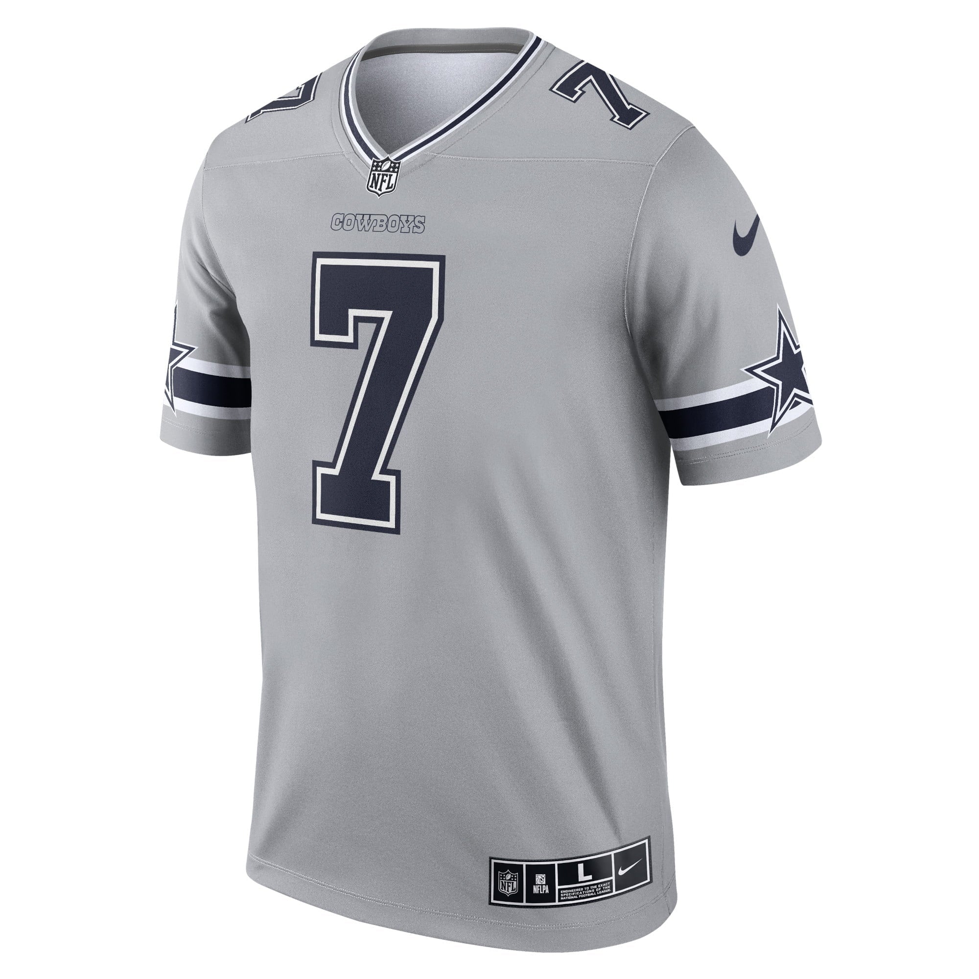 Men's Nike Trevon Diggs Gray Dallas Cowboys Inverted Legend Jersey - vstockx