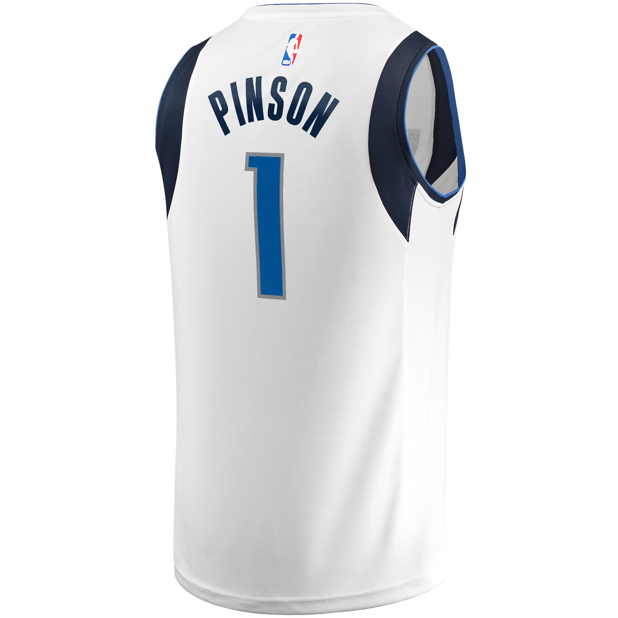 Theo Pinson Dallas Mavericks Fanatics Branded Fast Break Player Jersey - Association Edition - White - vstockx