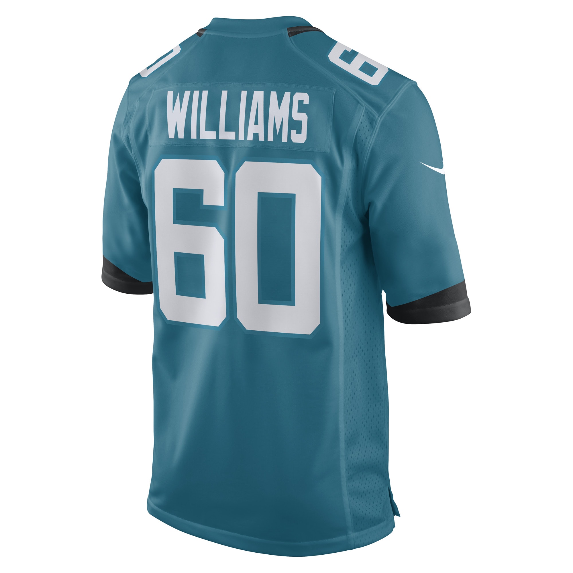 Darryl Williams Jacksonville Jaguars Nike Game Player Jersey - Teal - vstockx