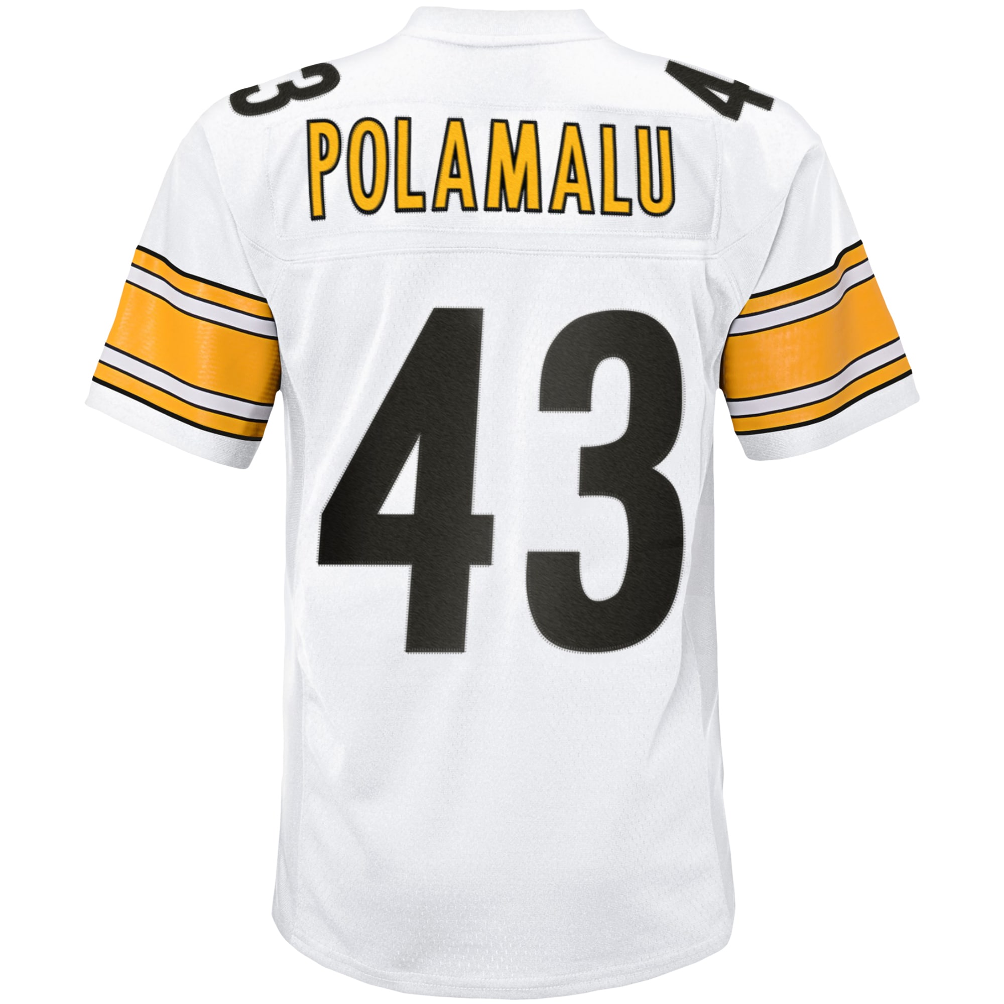 Troy Polamalu Pittsburgh Steelers Mitchell & Ness Youth 2005 Retired Player Legacy Jersey - White - vstockx