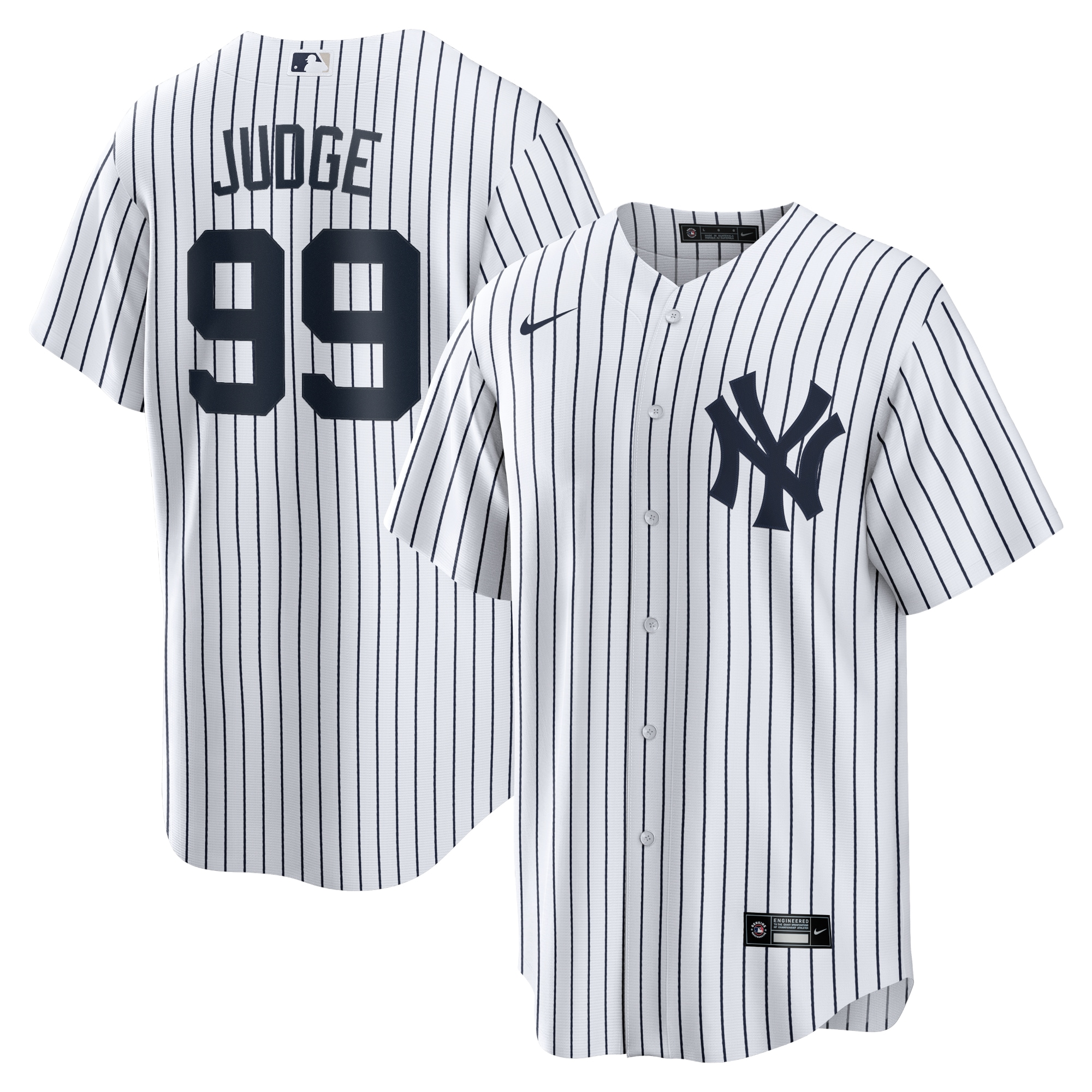 Aaron Judge New York Yankees Nike Home Replica Player Name Jersey - White - vstockx