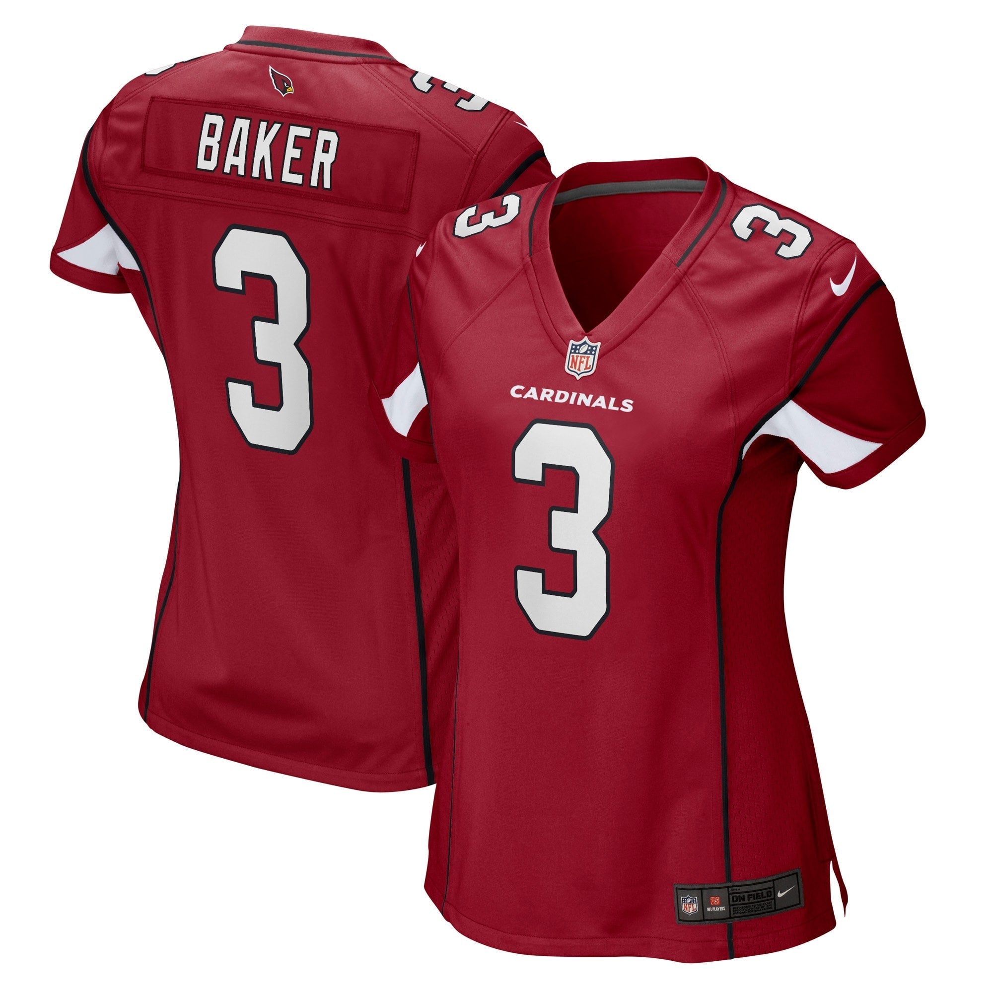Women's Nike Budda Baker Cardinal Arizona Cardinals Game Jersey - vstockx