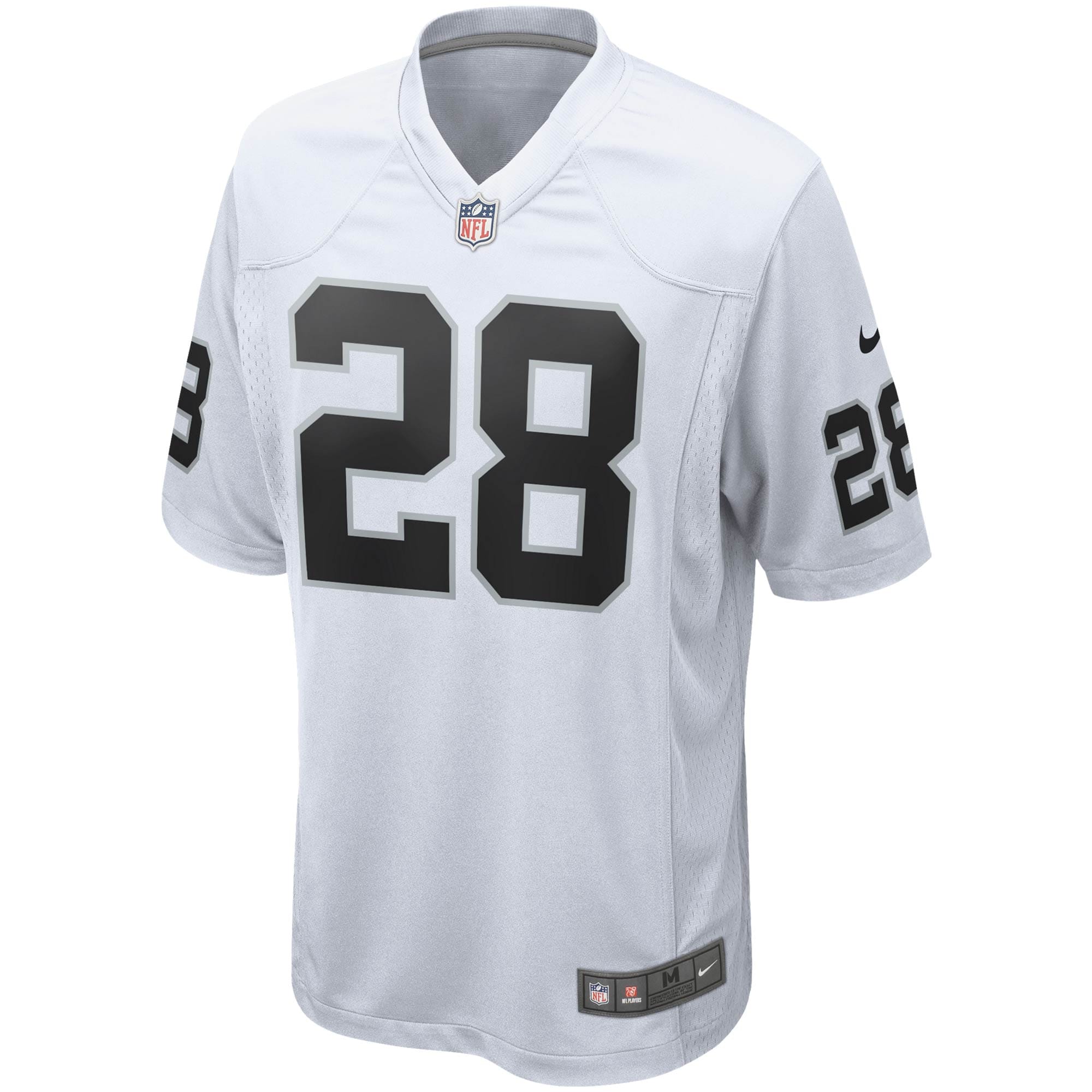 Josh Jacobs Las Vegas Raiders Nike Game Jersey - White - vstockx