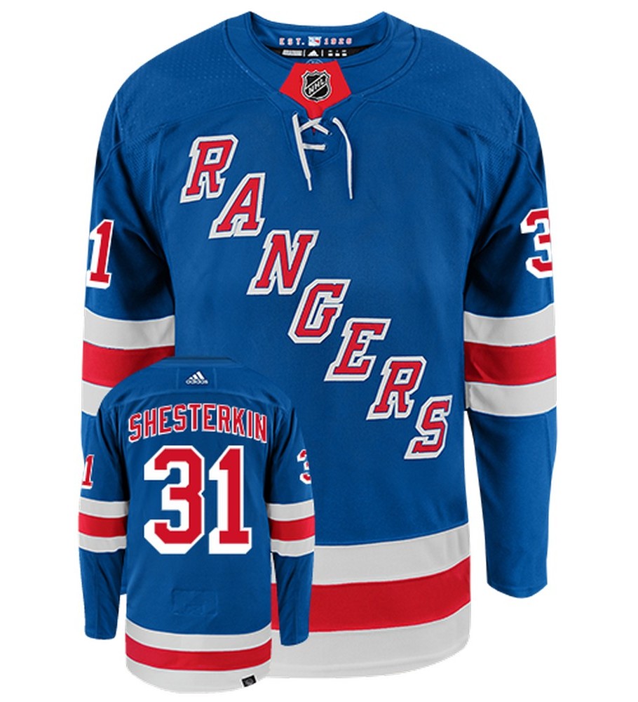 Igor Shesterkin New York Rangers Adidas Primegreen Authentic NHL Hockey Jersey - vstockx